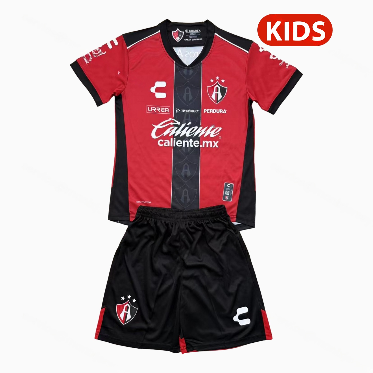 Atlas 25-26 Home Red Kids Kit - ManixJersey