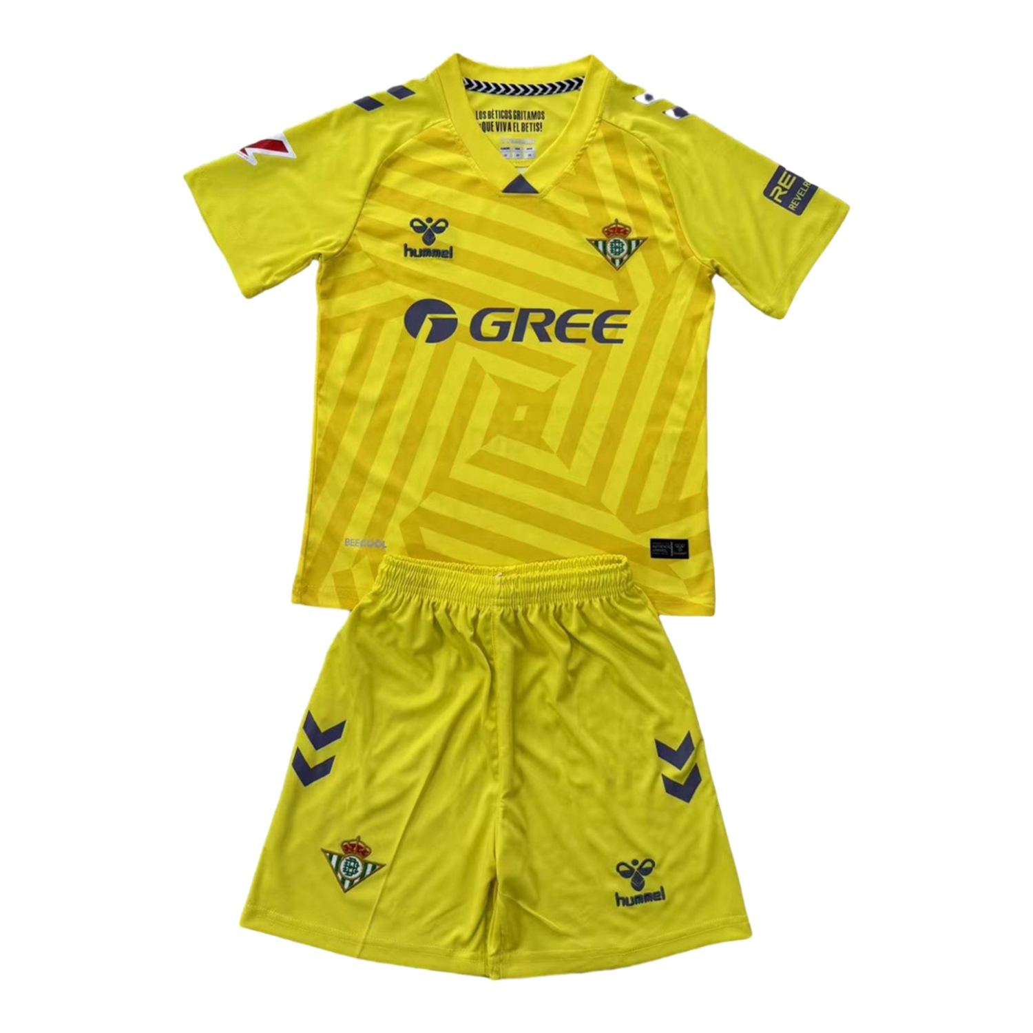 Real Betis 25-26 Yellow Goalkeeper Men's Adult Jersey Set - Fans Version - ManixJersey