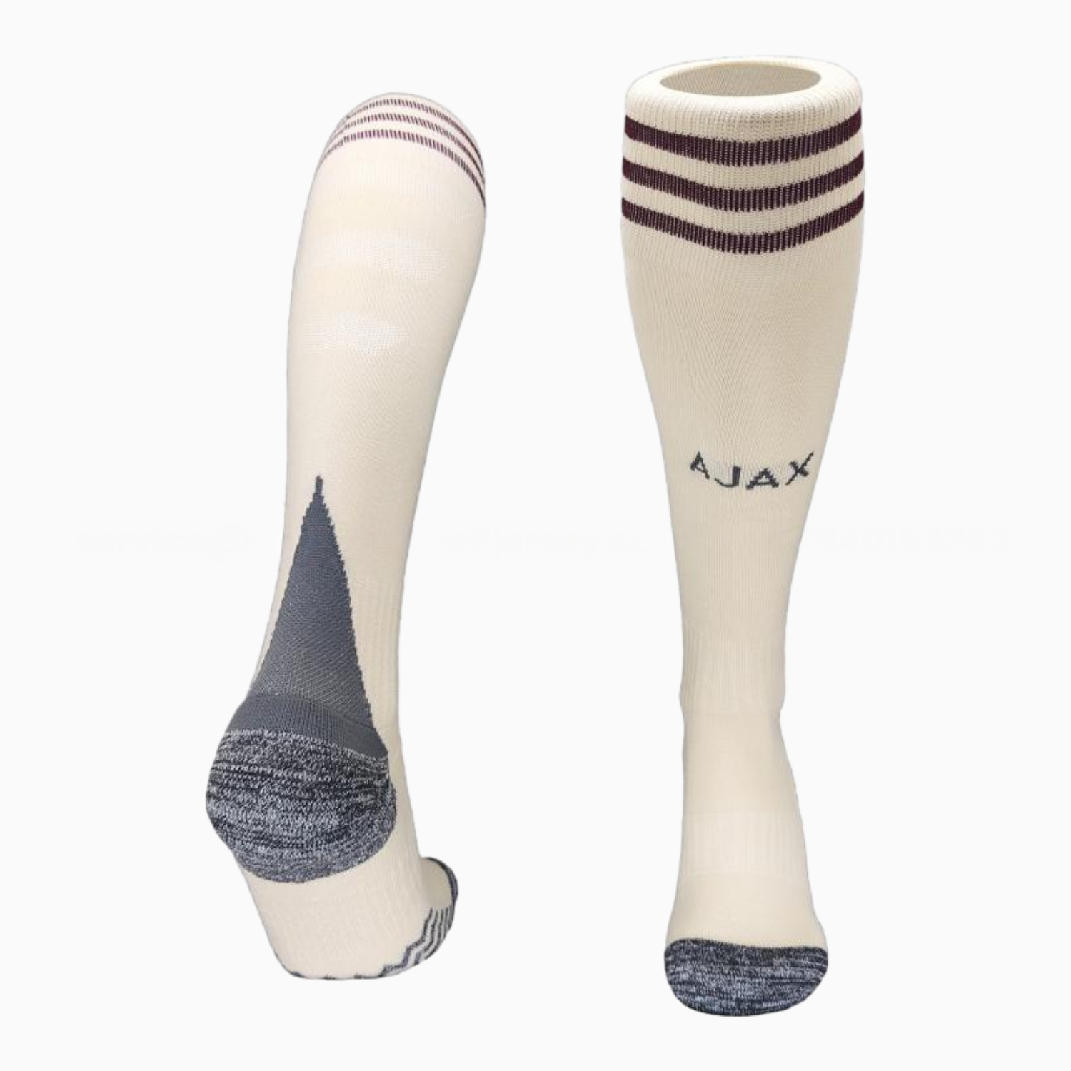 Ajax 25-26 Third Socks - Off White - ManixJersey
