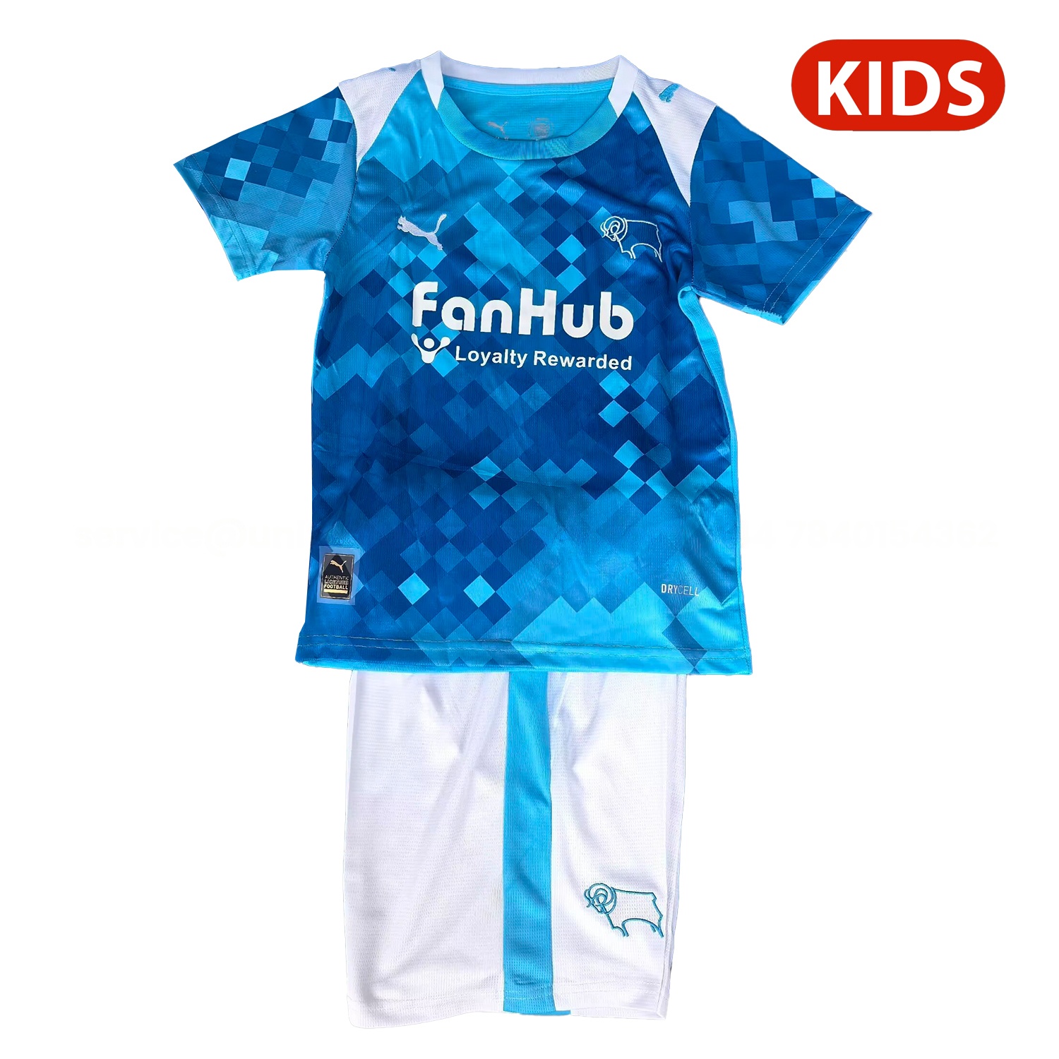 Derby County 25-26 Third Blue Kids Kit - ManixJersey