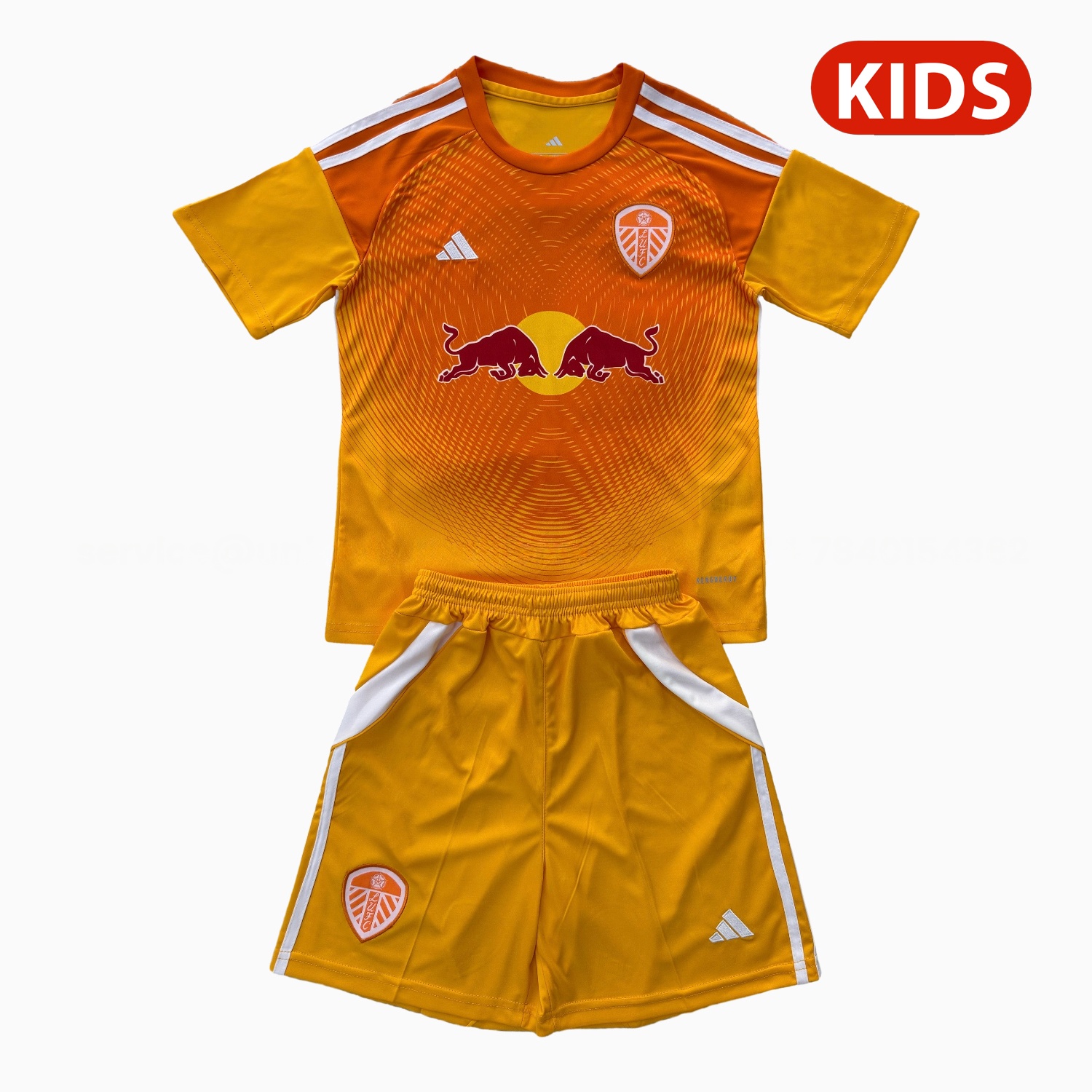 Leeds United 25-26 Orange Goalkeeper Kids Kit - ManixJersey