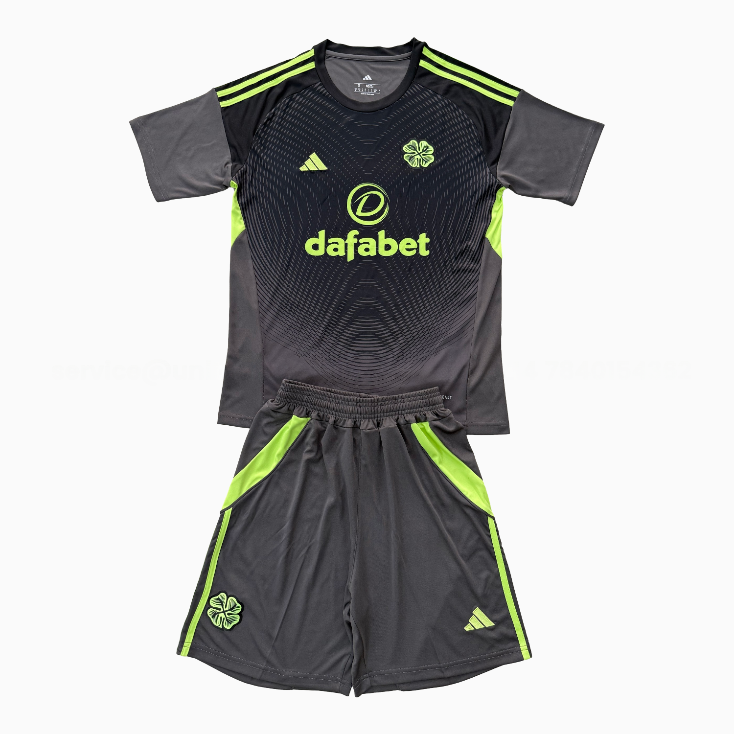 Celtic 25-26 Black Goalkeeper Men's Adult Jersey Set - Fans Version - ManixJersey