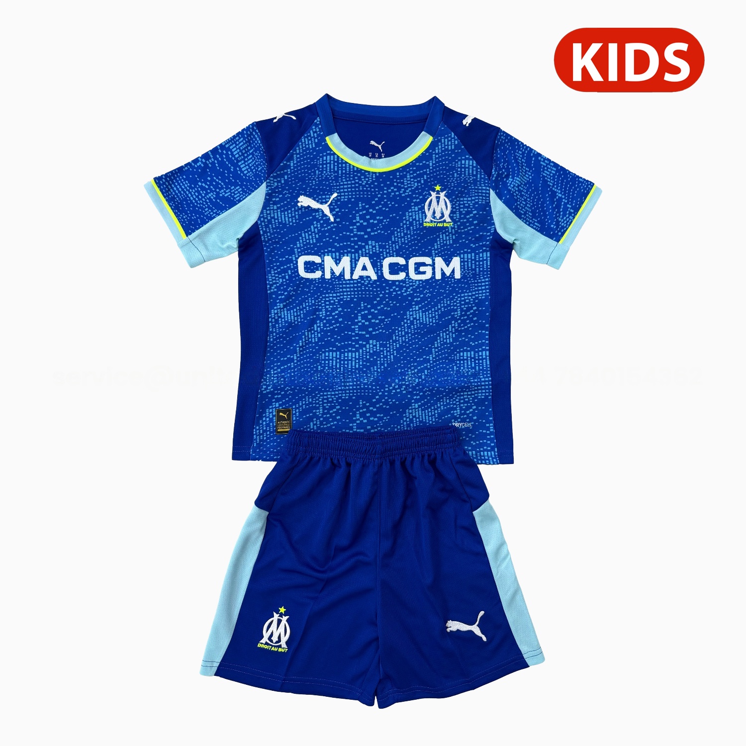 Marseille 25-26 Third Kids Kit - ManixJersey
