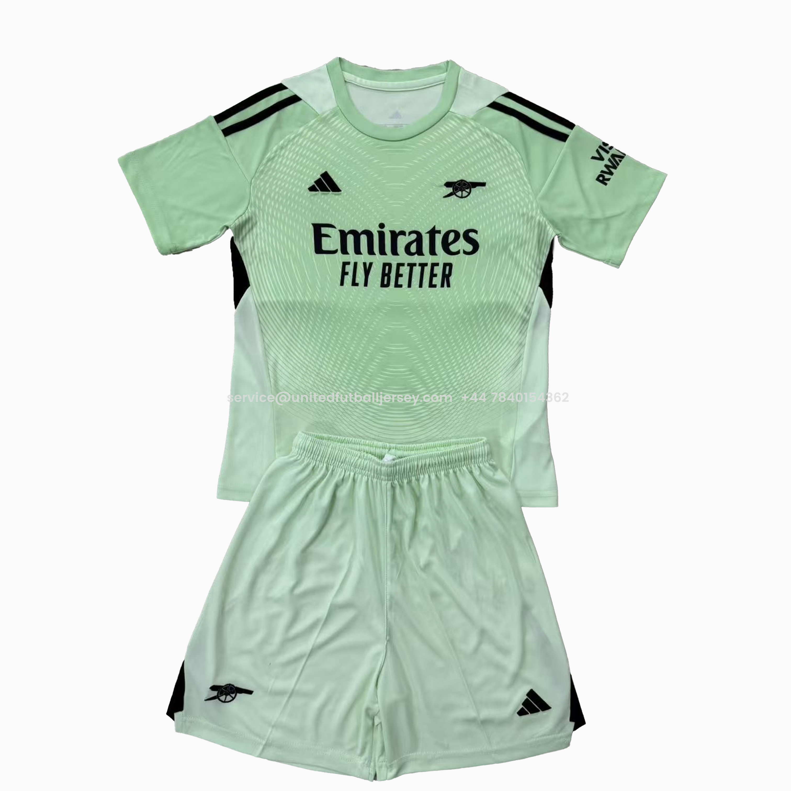 Arsenal 25-26 Light Green Goalkeeper Men's Adult Jersey Set - Fans Version - ManixJersey