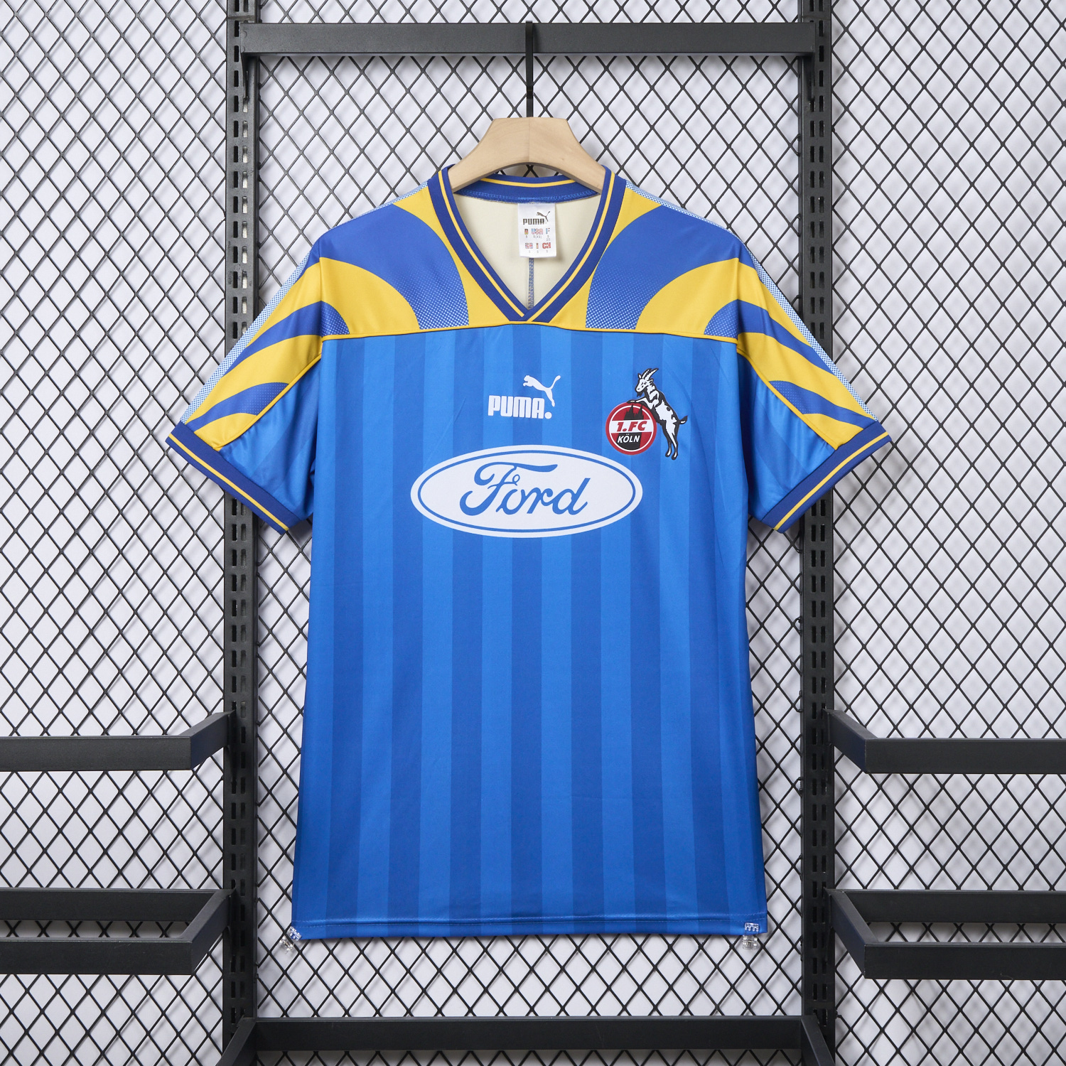 Retro 1. FC Köln 1995-96 Away Blue Jersey - ManixJersey