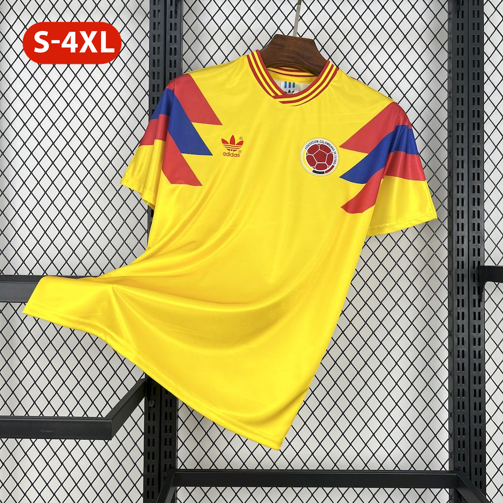 Retro Colombia 1990 Home Stadium Jersey - ManixJersey