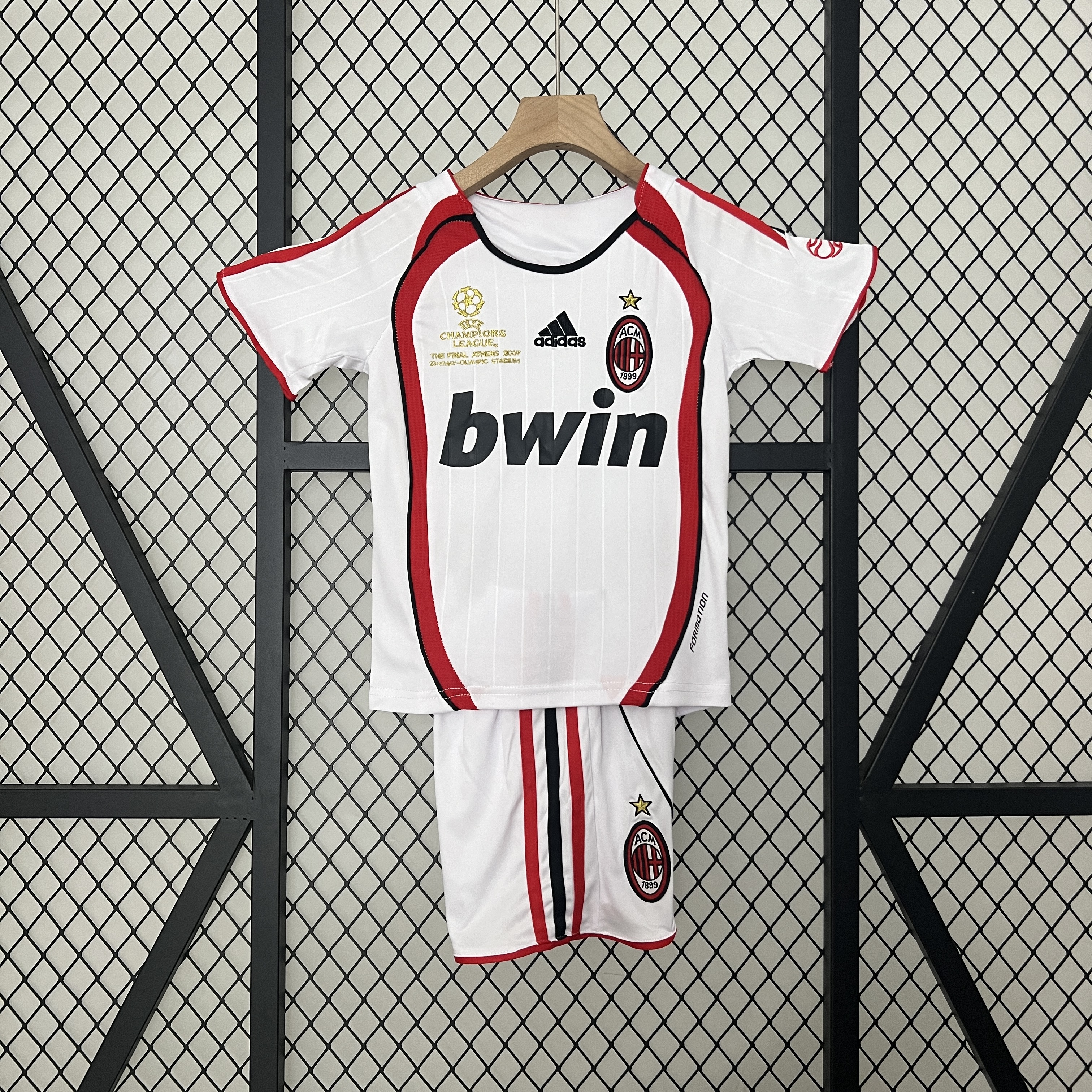 Retro AC Milan 2006-07 Away Stadium Kids Kit - Champions League Final - ManixJersey