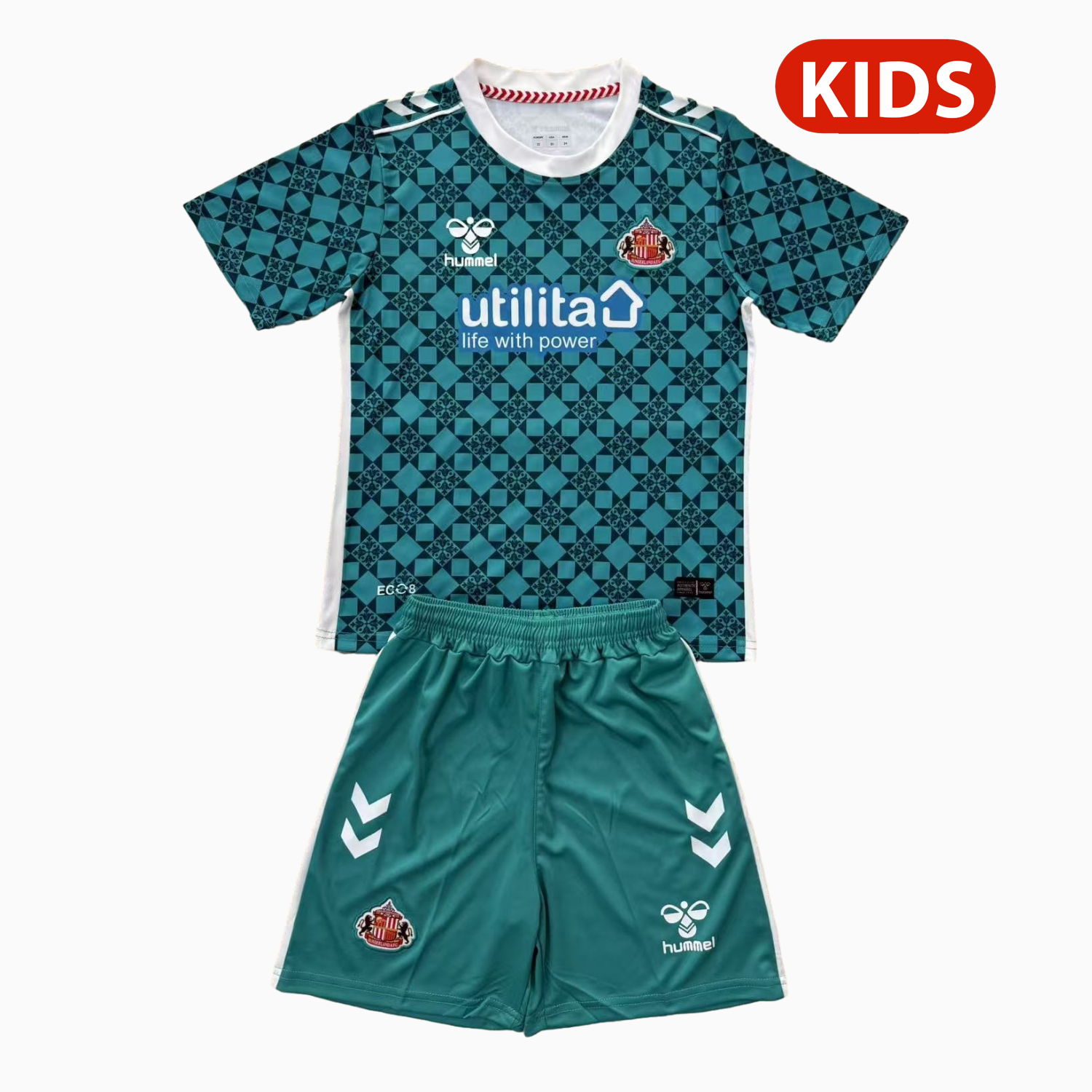 Sunderland 25-26 Green Goalkeeper Kids Kit - ManixJersey