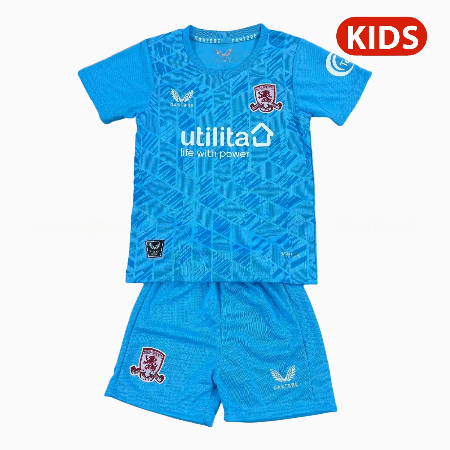 Middlesbrough 25-26 Third Blue Kids Kit - ManixJersey