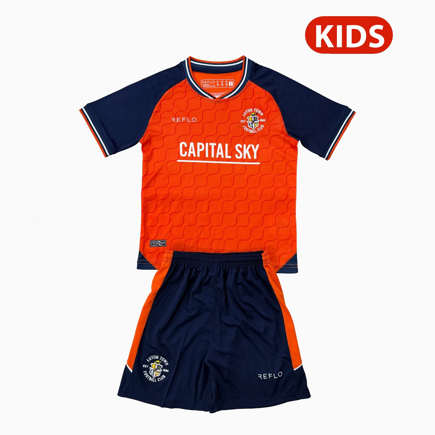 Luton Town 25-26 Home Kids Kit - ManixJersey