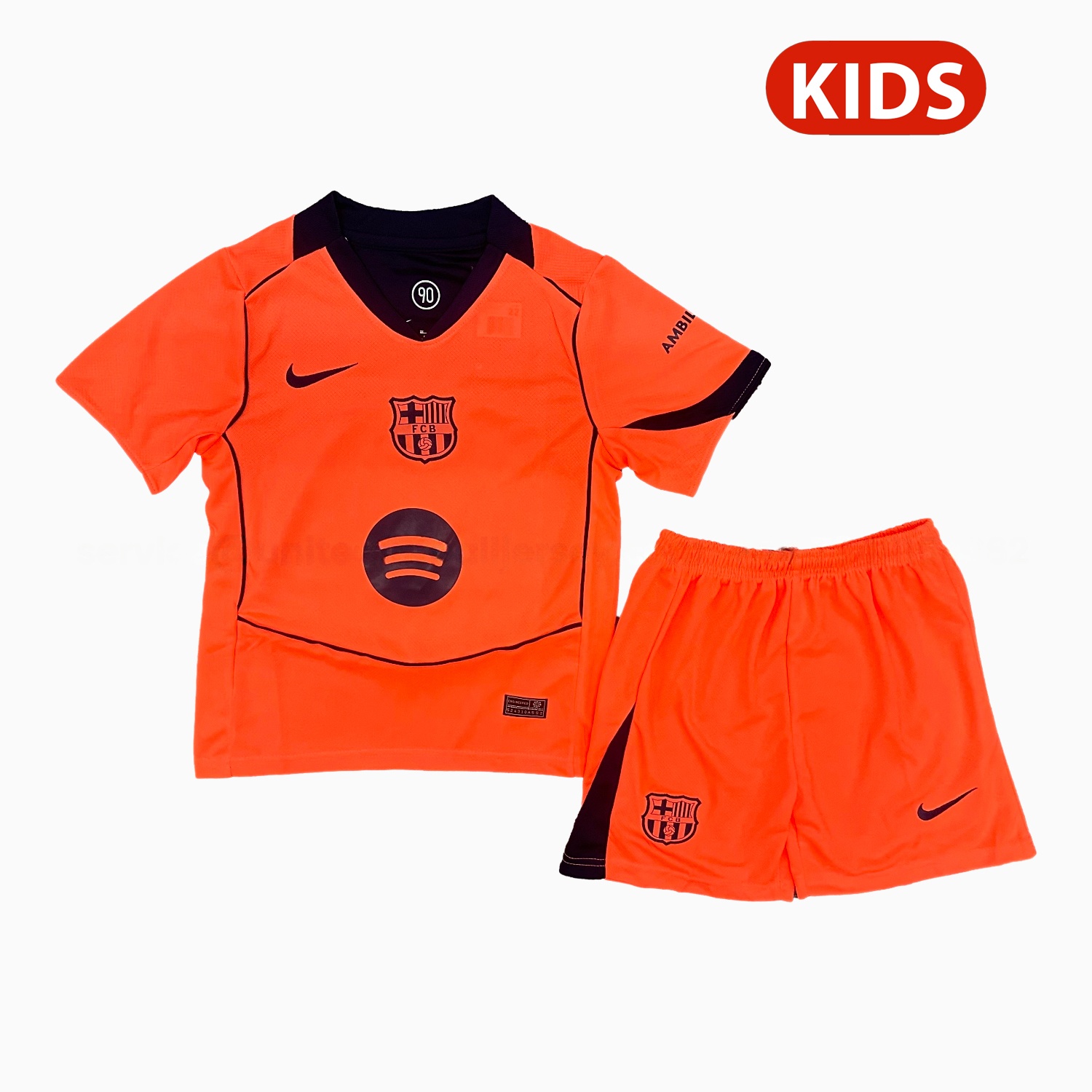 Barcelona 25-26 Third Kids Kit - ManixJersey