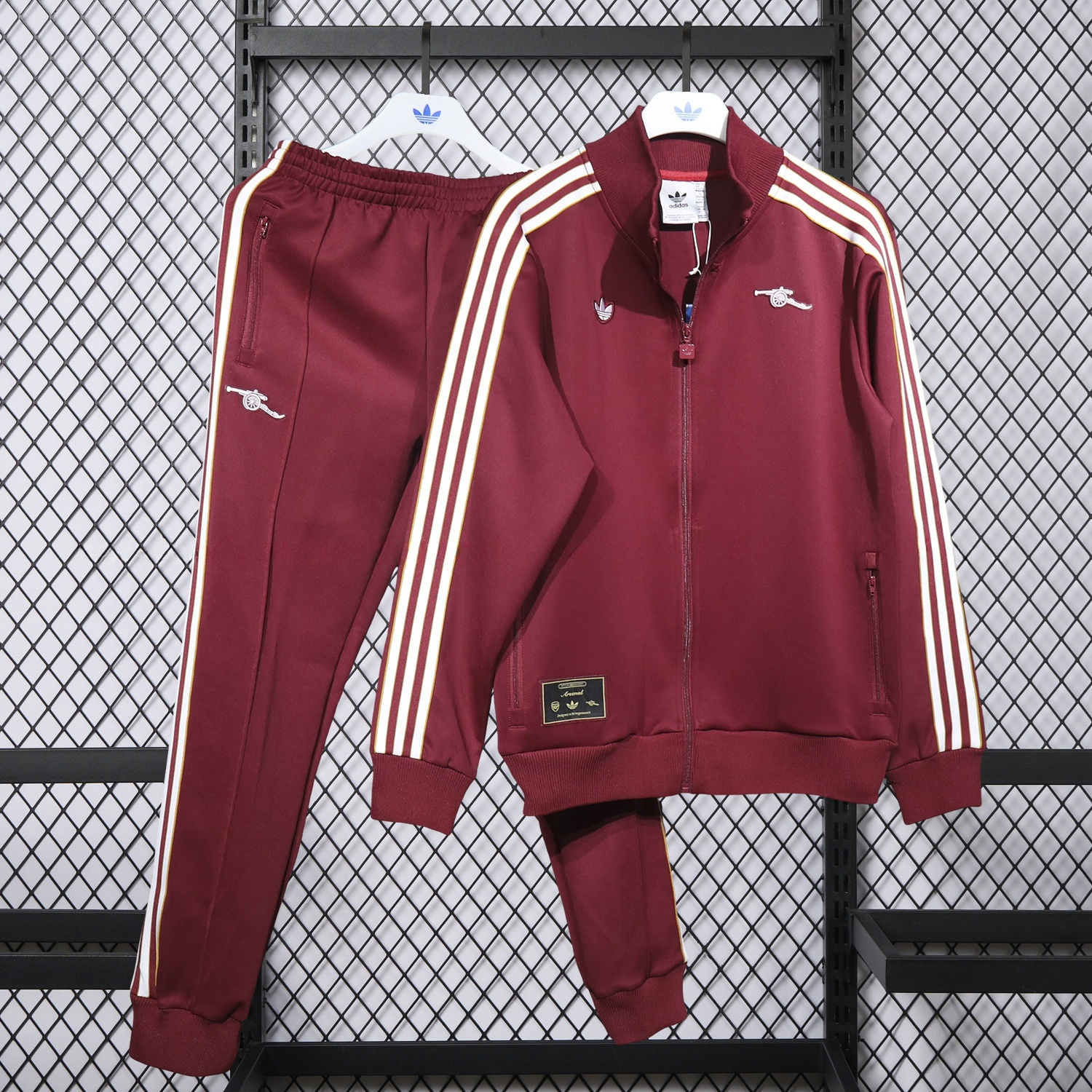 Arsenal 25-26 Jacket Training Tracksuit - Red Throwback Jackets & Red Pants - ManixJersey