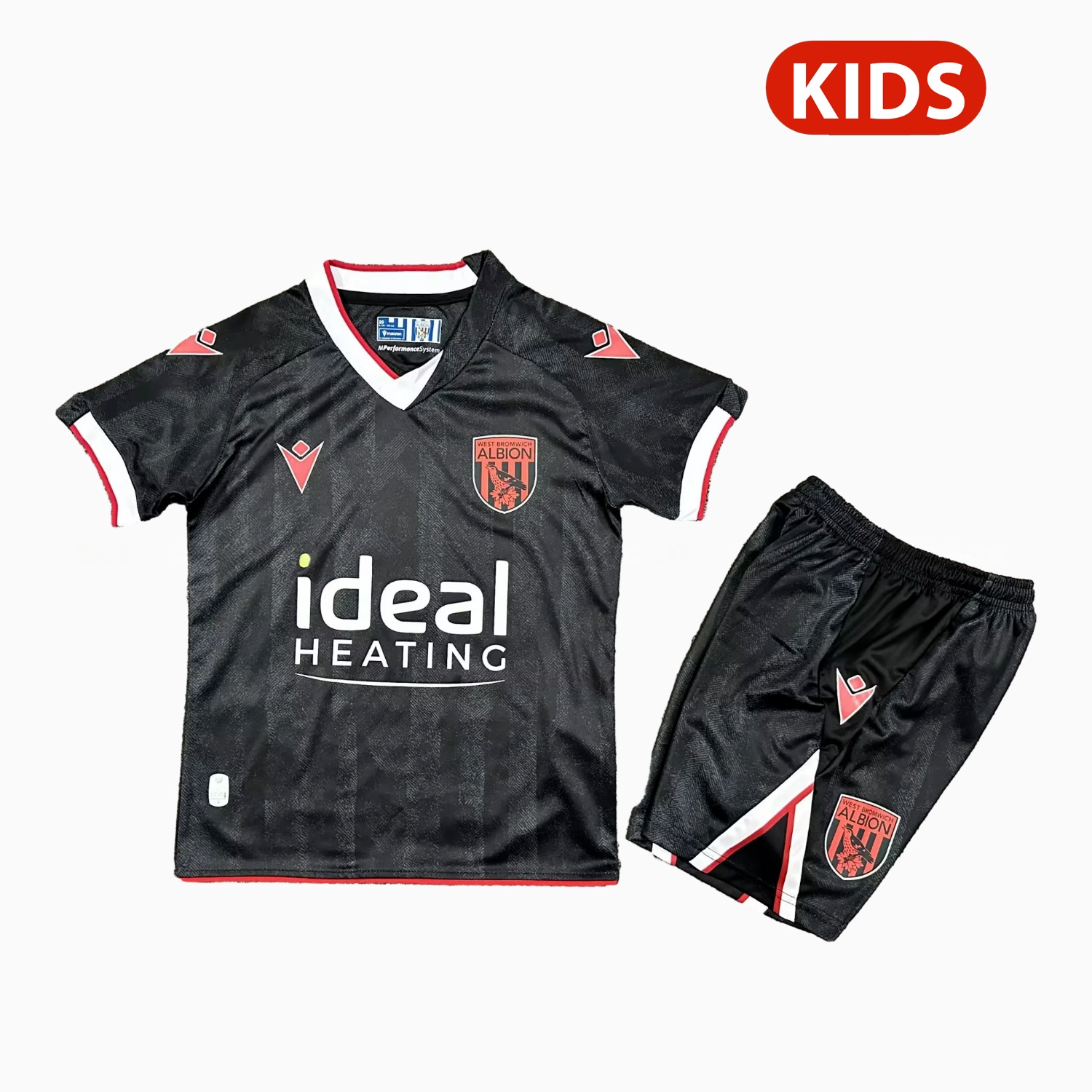 West Bromwich Albion 25-26 Third Black Kids Kit - ManixJersey