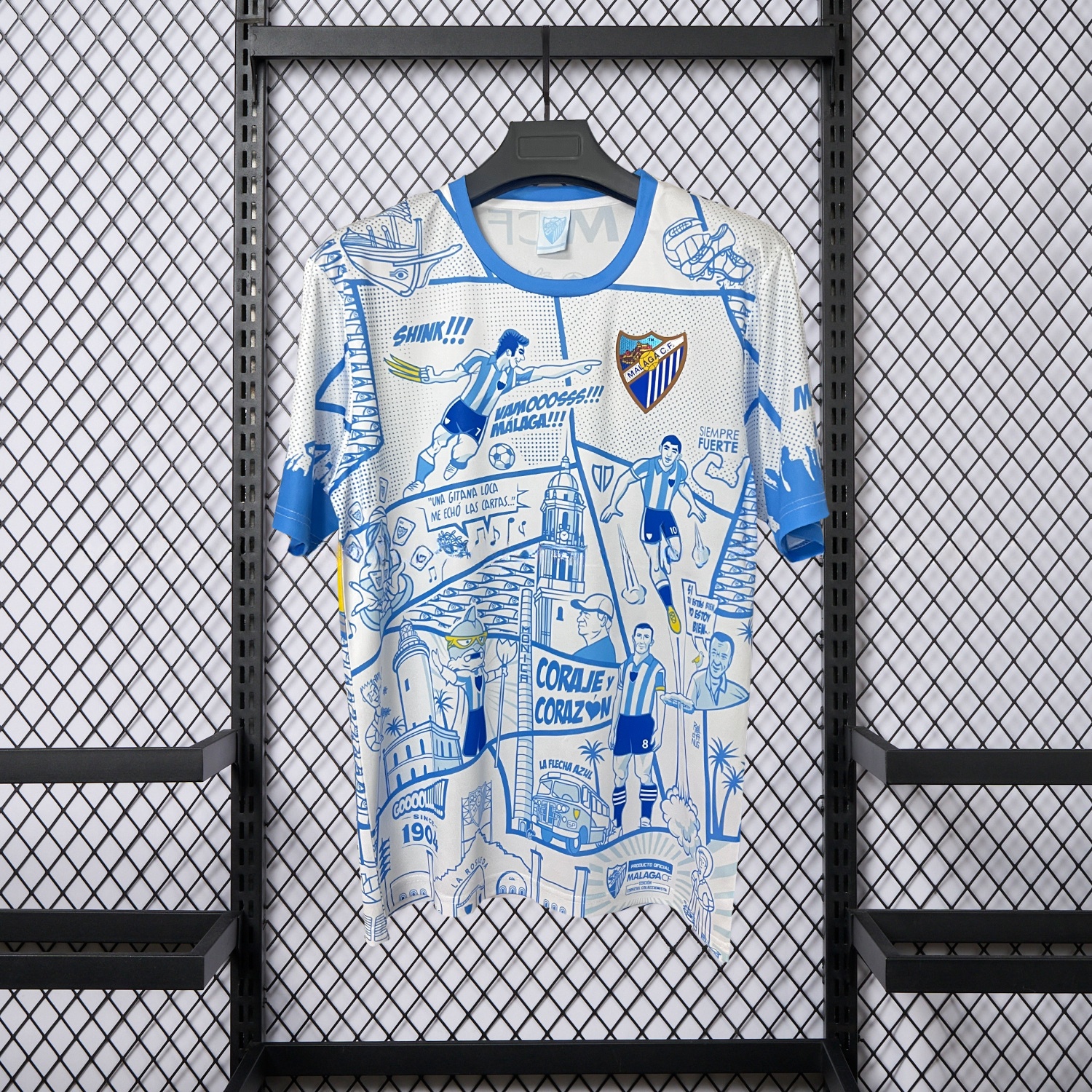 Malaga 25-26 Blue Graffiti Special Edition Jersey - Fans Version - ManixJersey