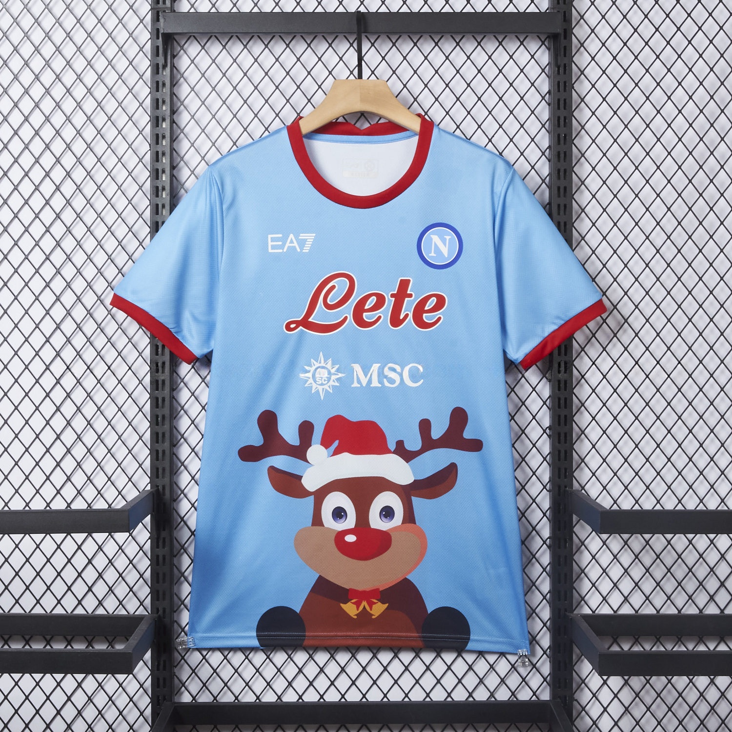 Napoli 25-26 Blue Christmas Elk Special Edition Jersey - Fans Version - ManixJersey