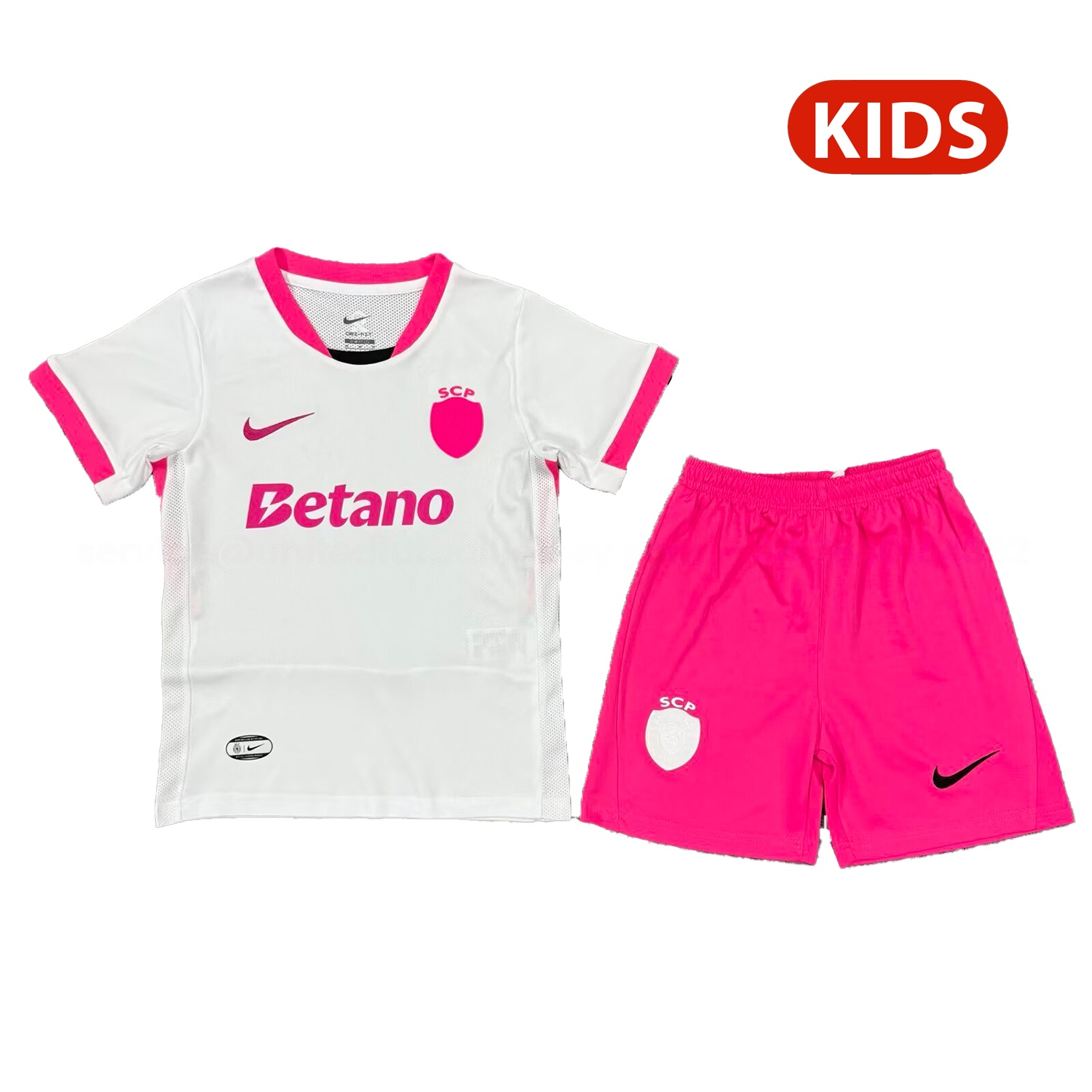 Sporting CP 25-26 Pink And White Special Kids Kit - ManixJersey