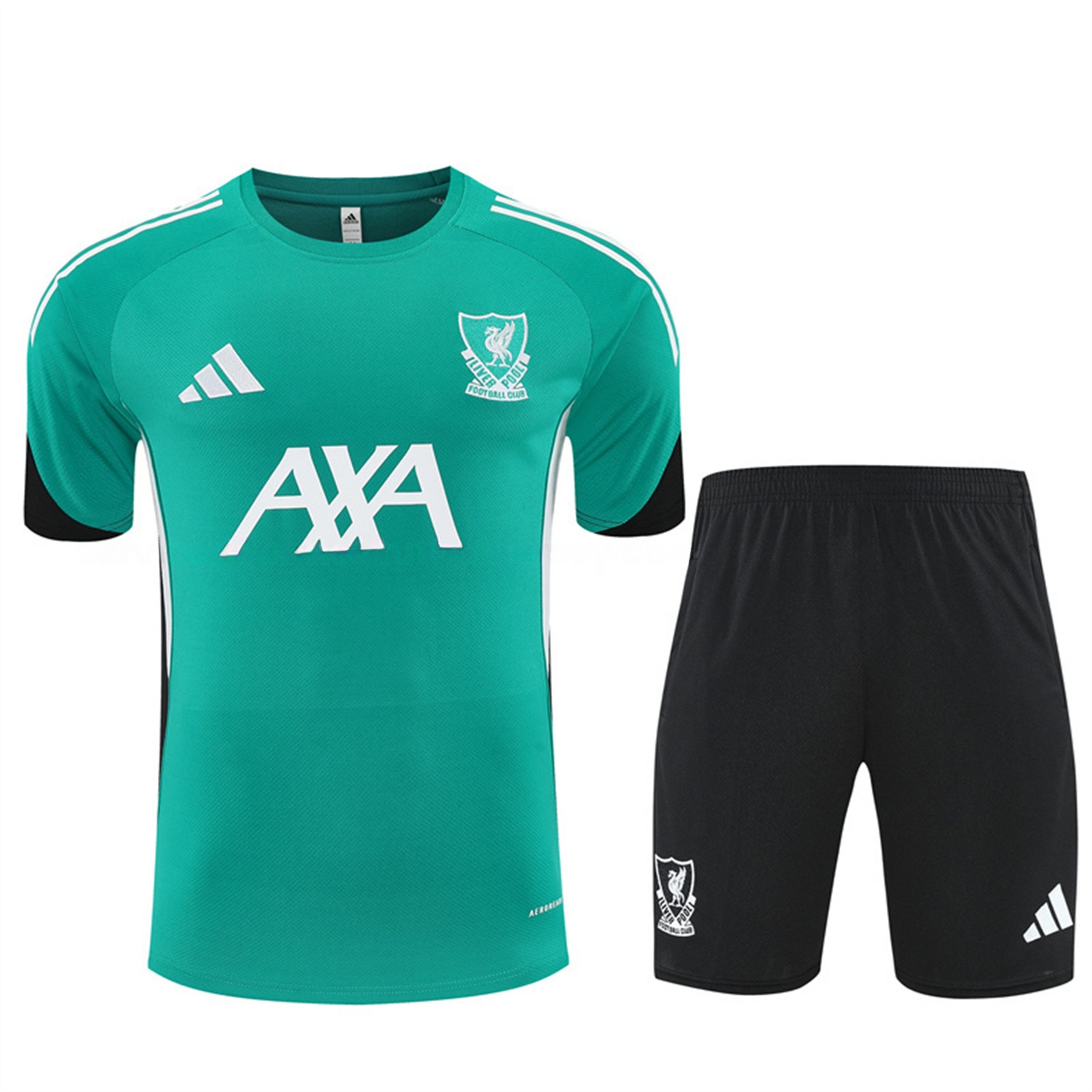 Arsenal 25-26 Short-Sleeve Training Set - Green Top & Black Shorts - ManixJersey