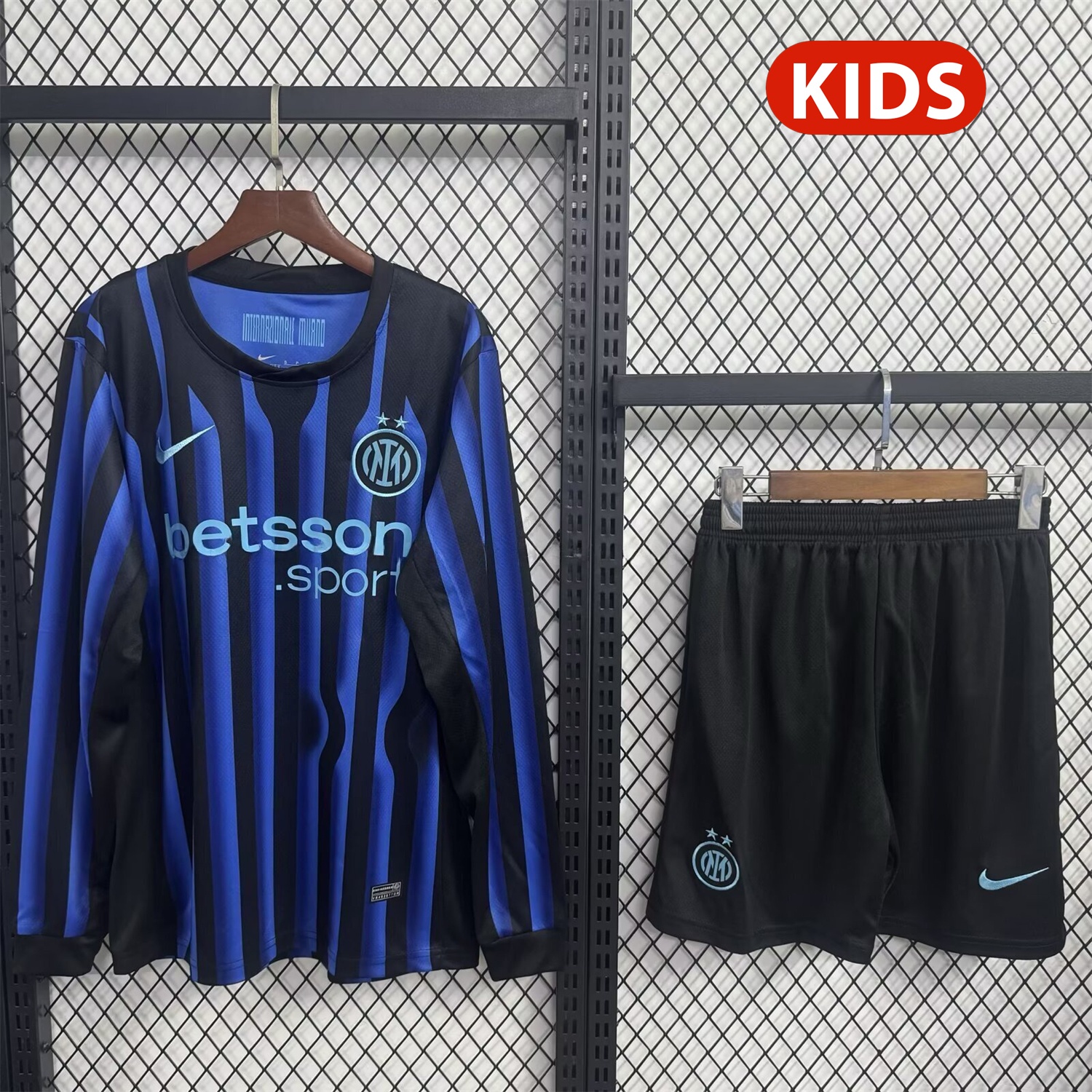 Inter Milan 25-26 Home Long Sleeves Kids Kit - ManixJersey