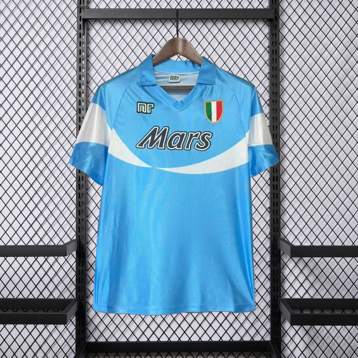 Retro Napoli 1990-91 Home 2 Sky Blue And White Jersey - ManixJersey