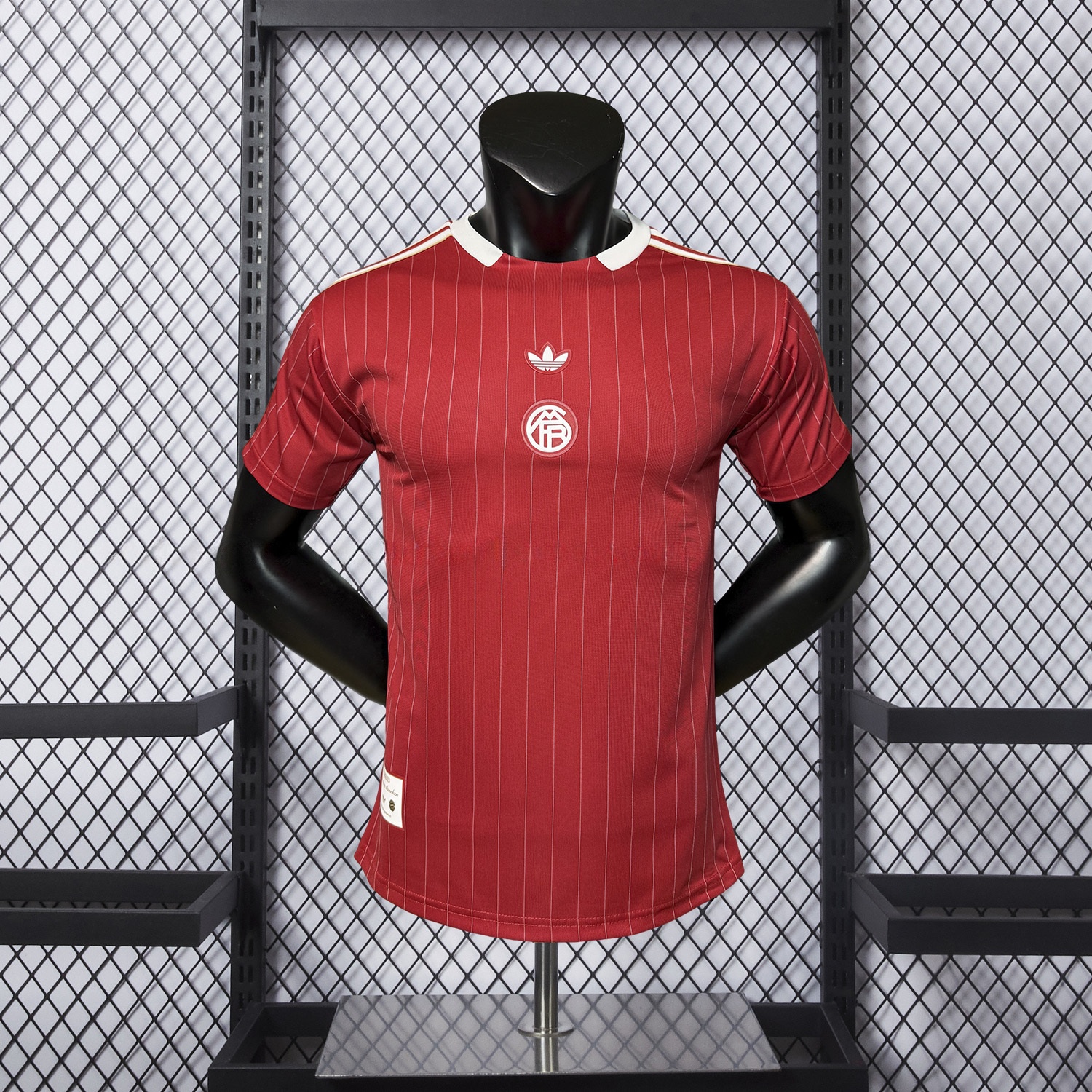 Bayern Munich 25-26 Trefoil Red And White Travel Jersey - Player Version - ManixJersey