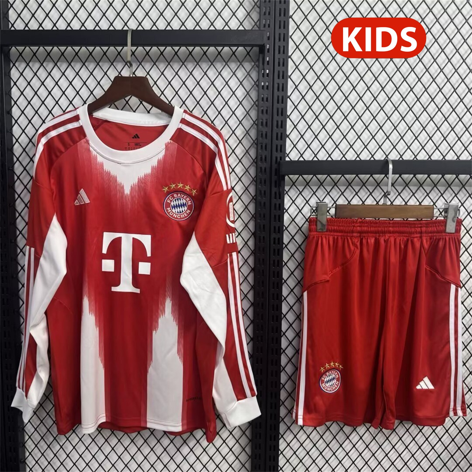 Bayern Munich 25-26 Home Long Sleeves Kids Kit - ManixJersey