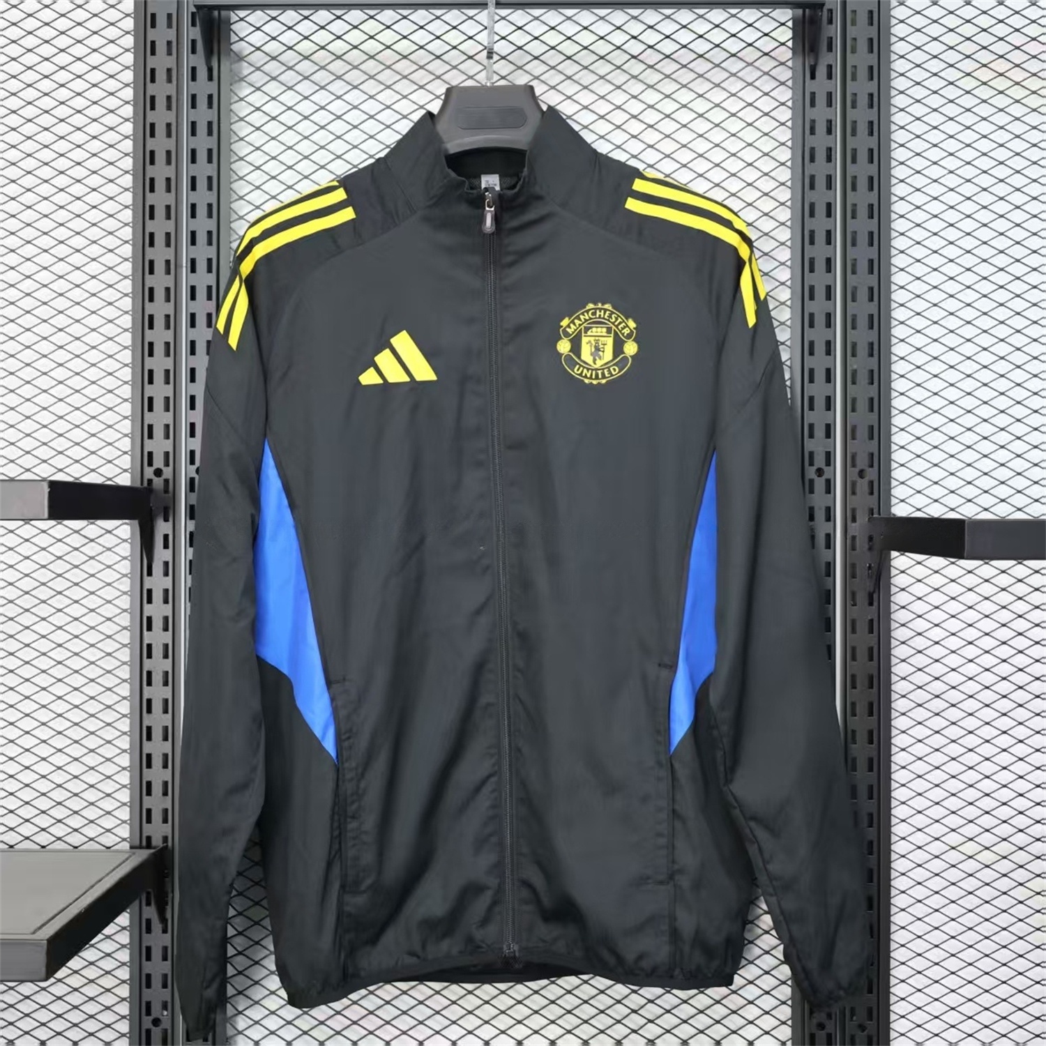 Manchester United 25-26 Black Windbreaker Jacket - Deep Green - ManixJersey