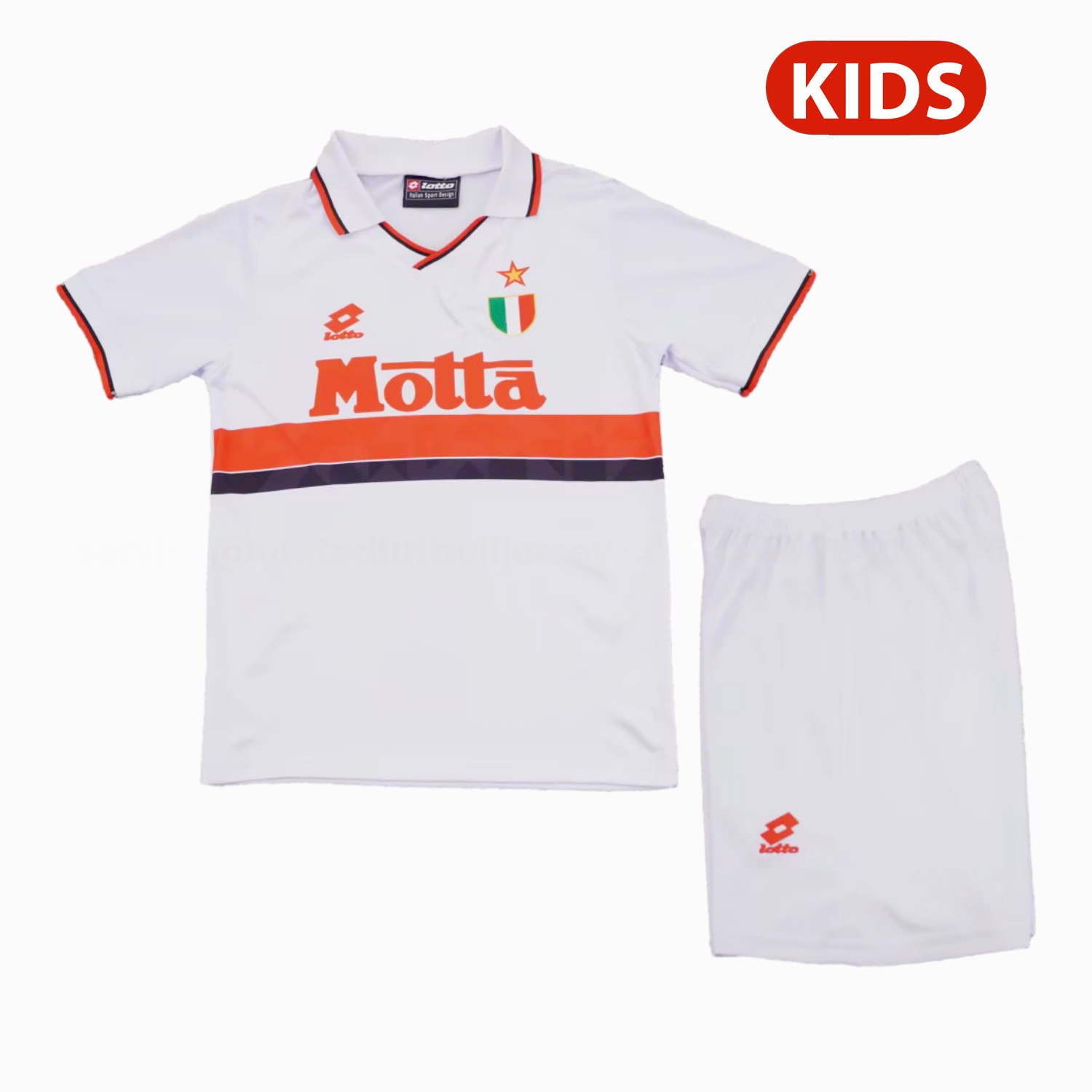 Retro AC Milan 1993-94 Away Kids Kit - ManixJersey