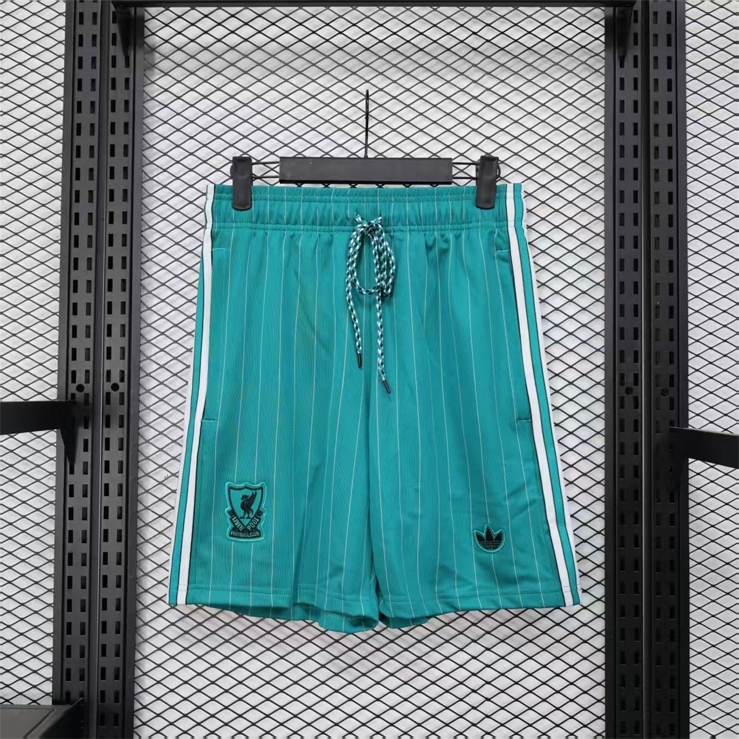 Liver.pool 25-26 Trefoil Cyan Travel Shorts - Player Version - ManixJersey