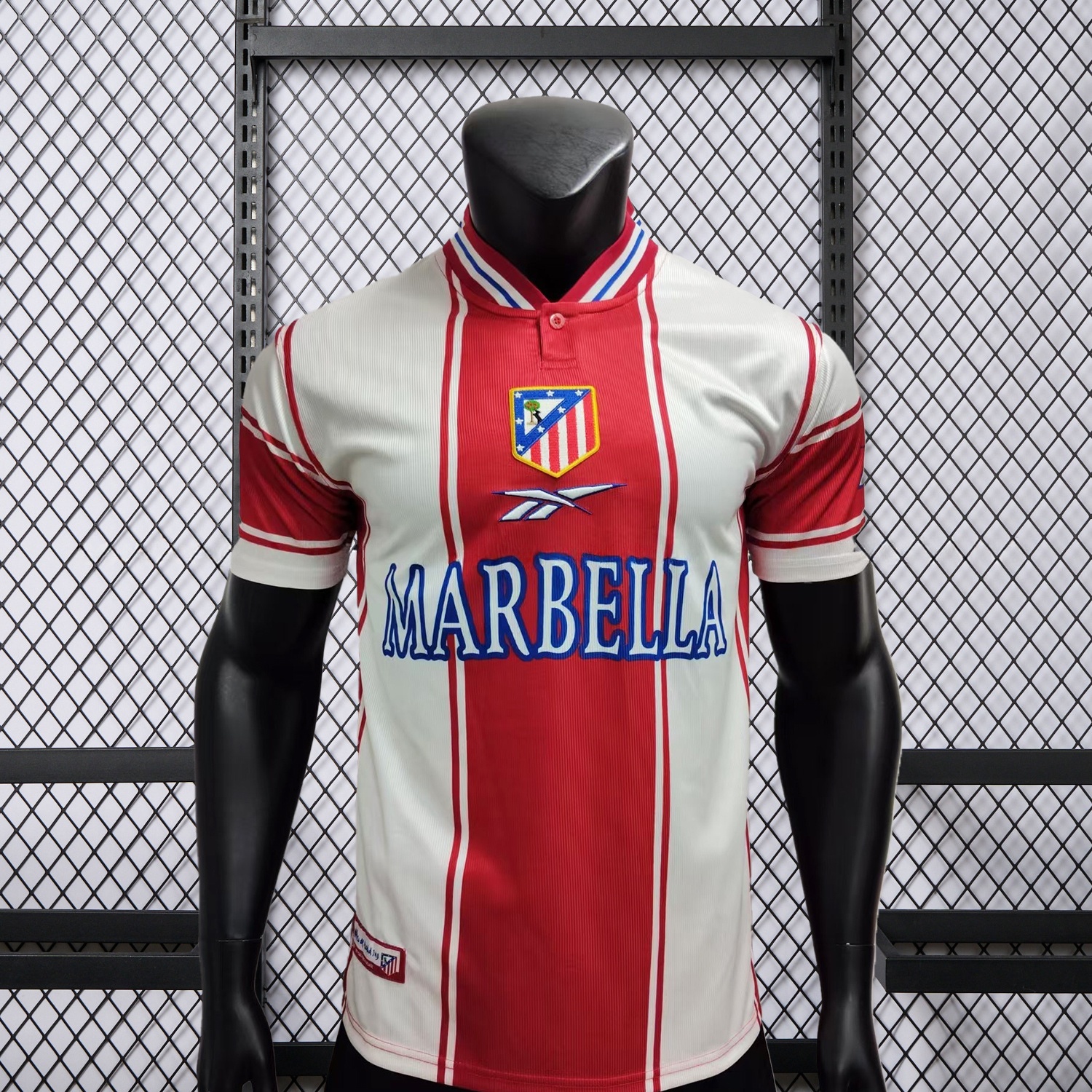 Retro Atletico Madrid 99-00 Home Jersey - Player Version - ManixJersey