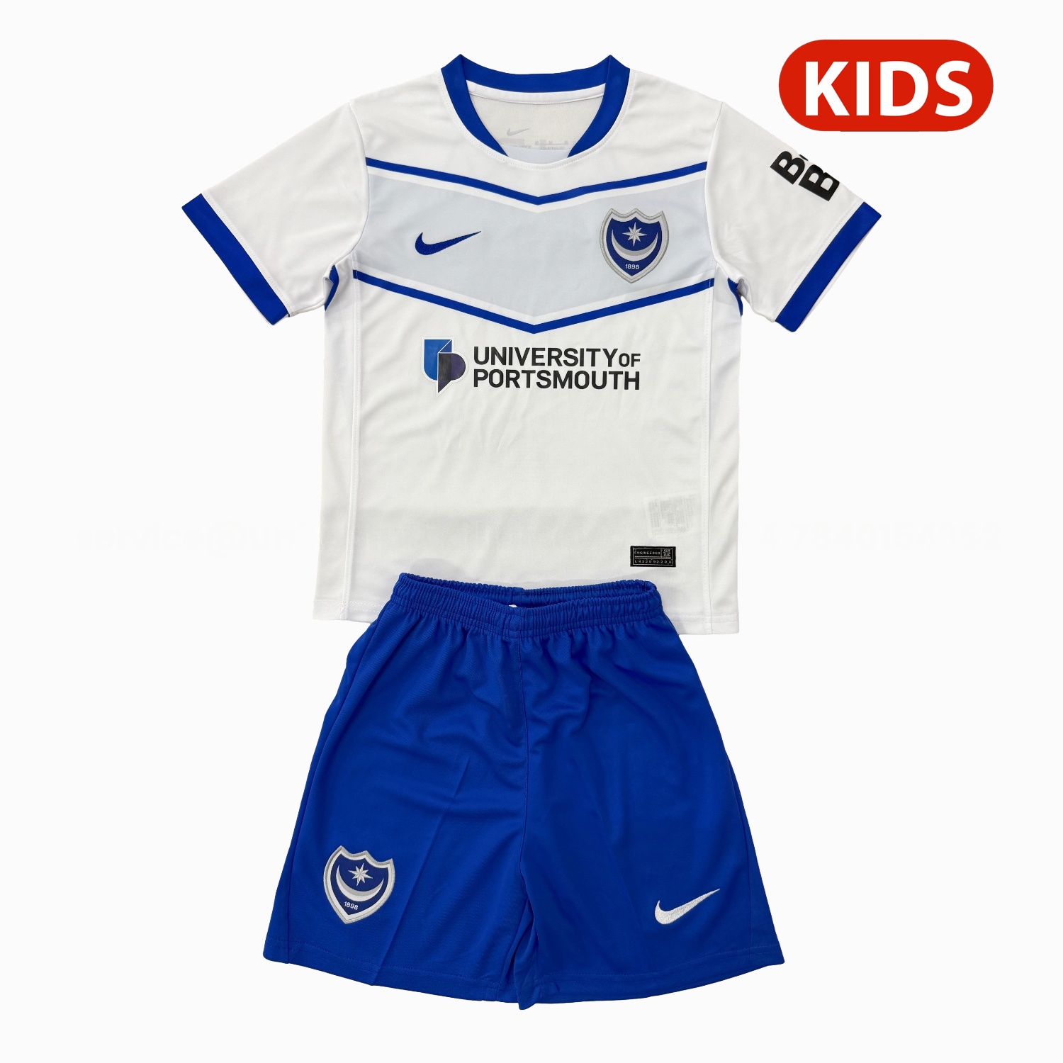 Portsmouth 25-26 Away Kids Kit - ManixJersey