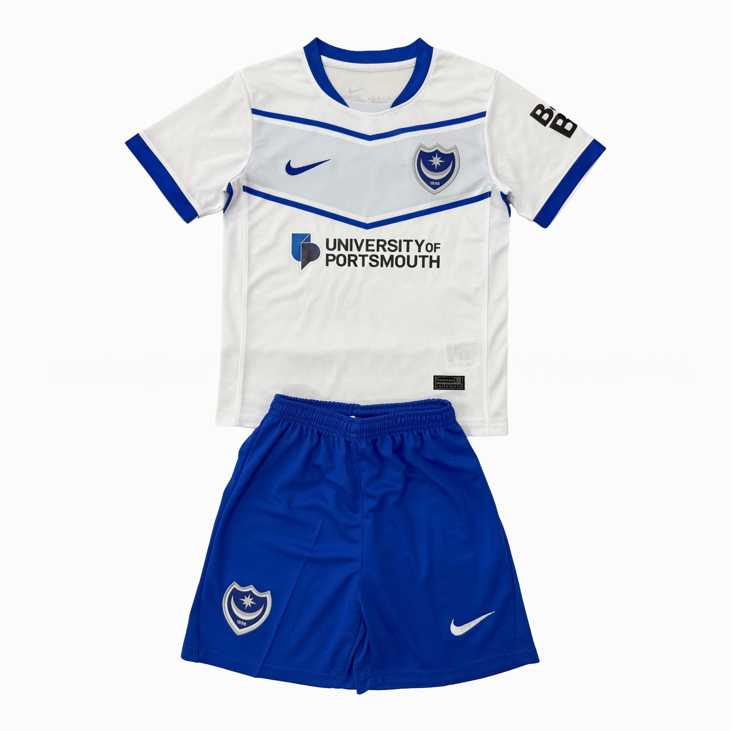 Portsmouth 25-26 Away Men's Adult Jersey Set - Fans Version - ManixJersey