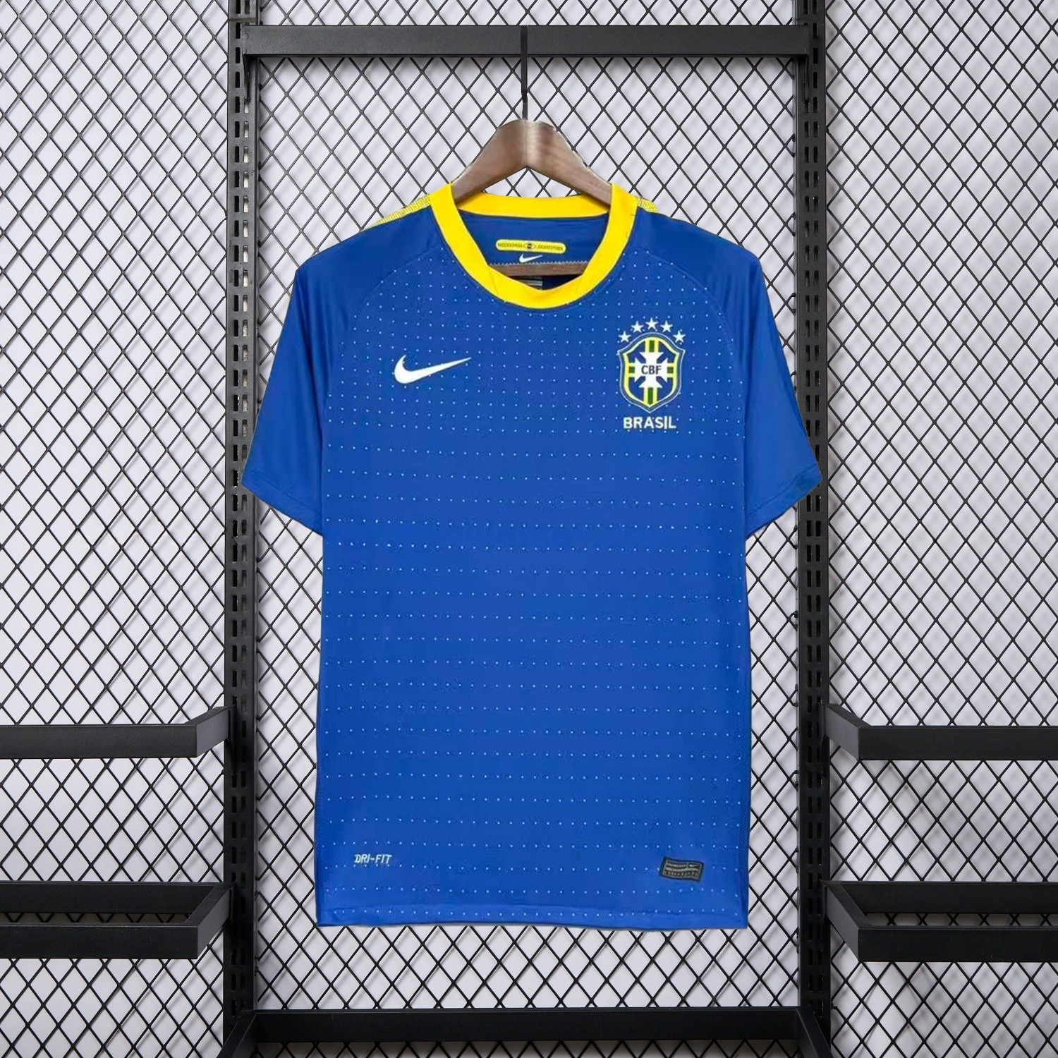 Retro Brazil 2010 Away Blue Jersey - ManixJersey