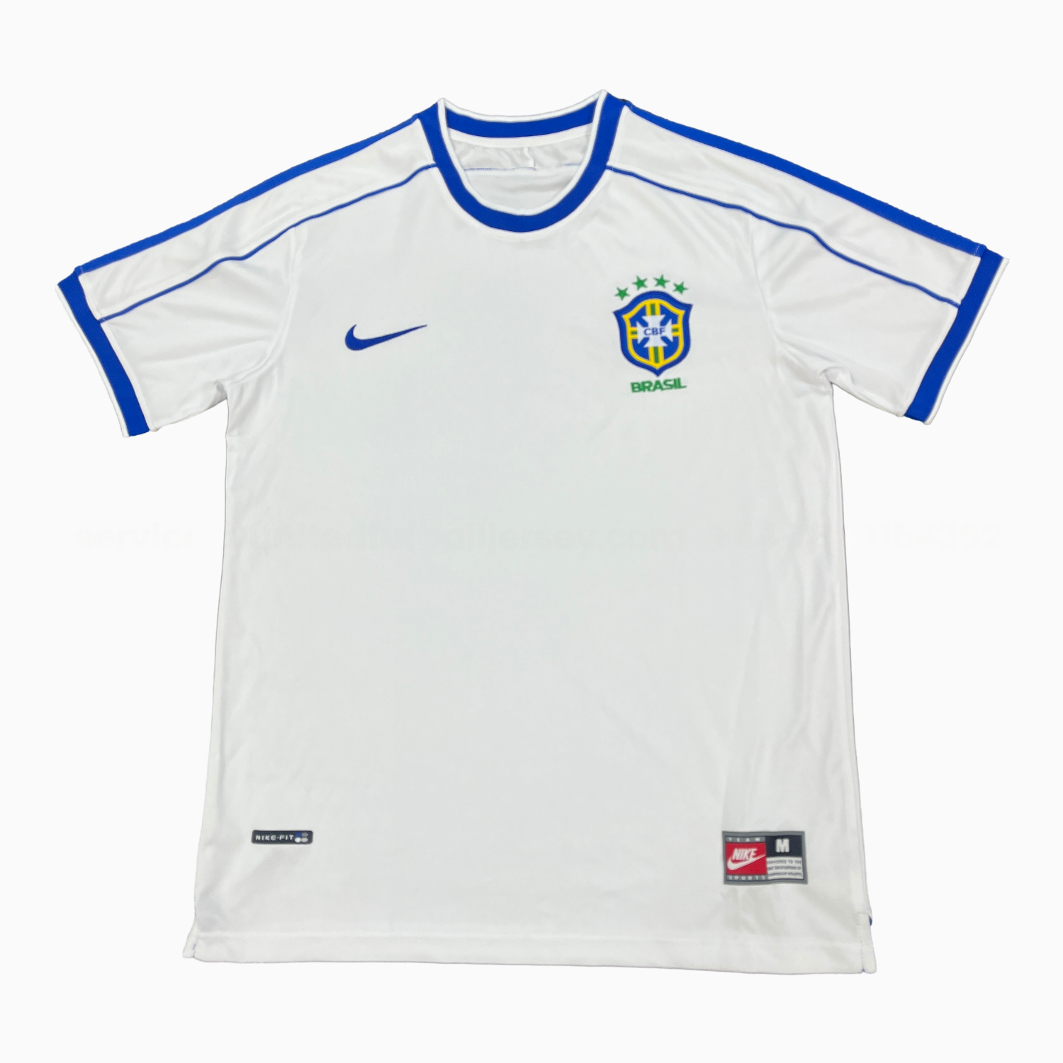 Retro Brazil 1998 Goalkeeper White Jersey - ManixJersey