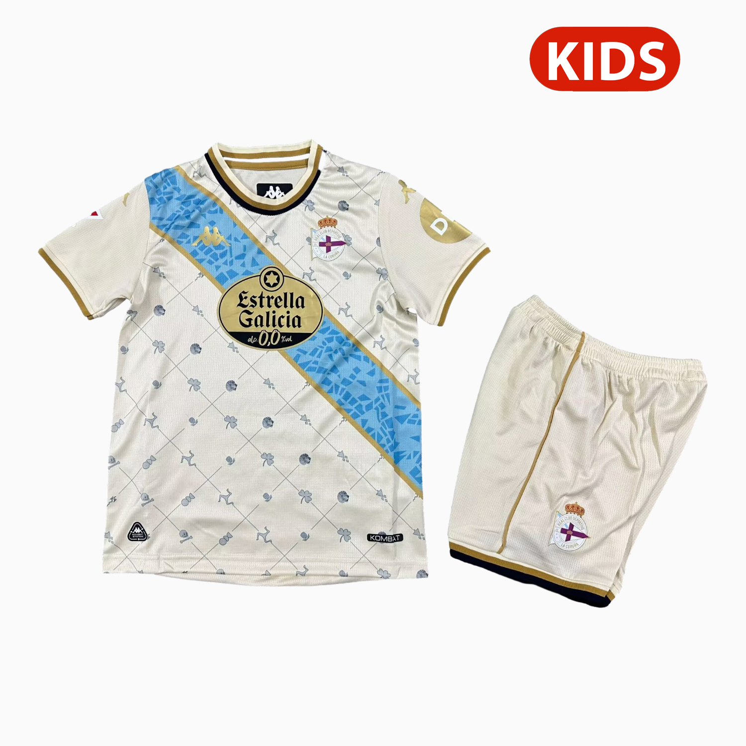 Deportivo de La Coruña 25-26 Third White Kids Kit - ManixJersey