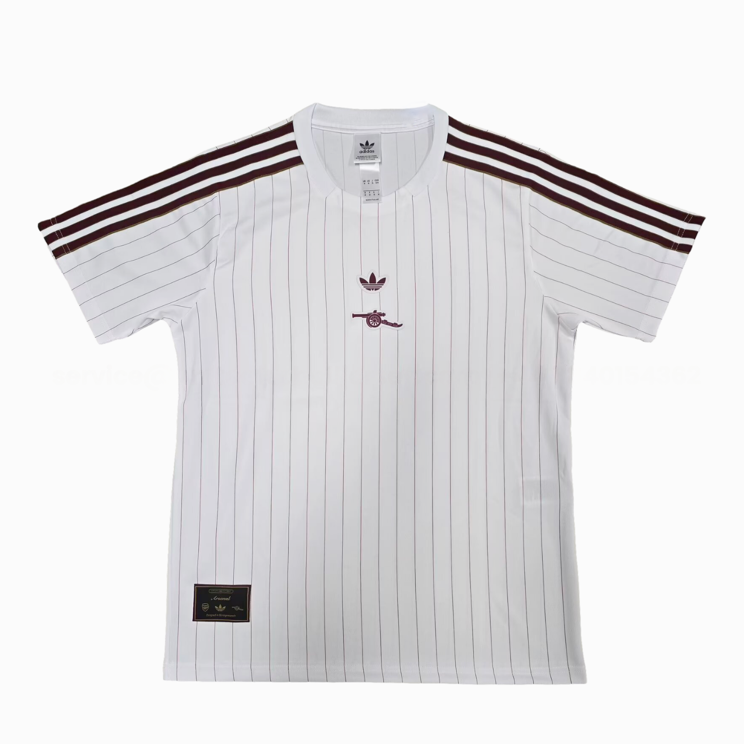 Arsenal 25-26 Trefoil White Travel Jersey - Fans Version - ManixJersey