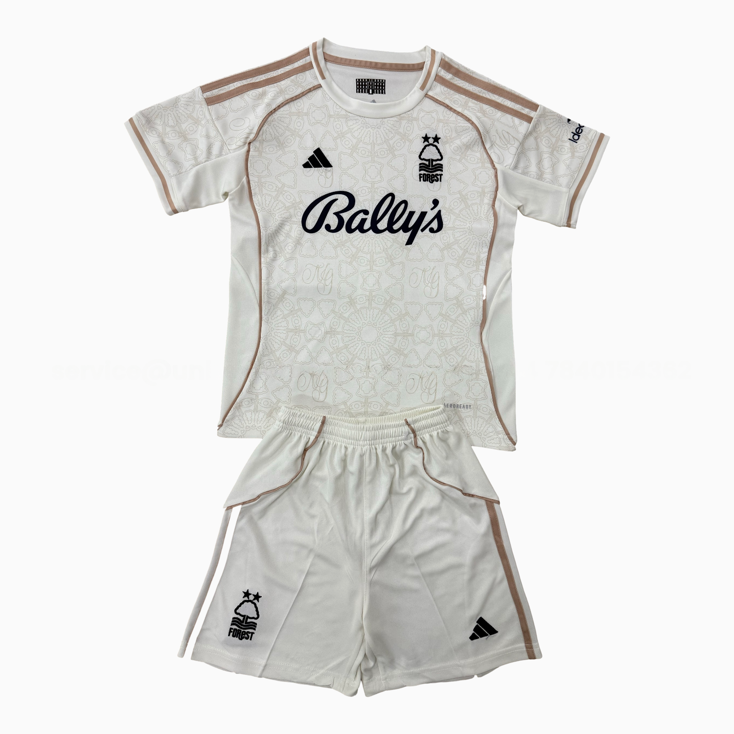 Nottingham Forest 25-26 Away With Chest Sponsor Kids Kit - ManixJersey