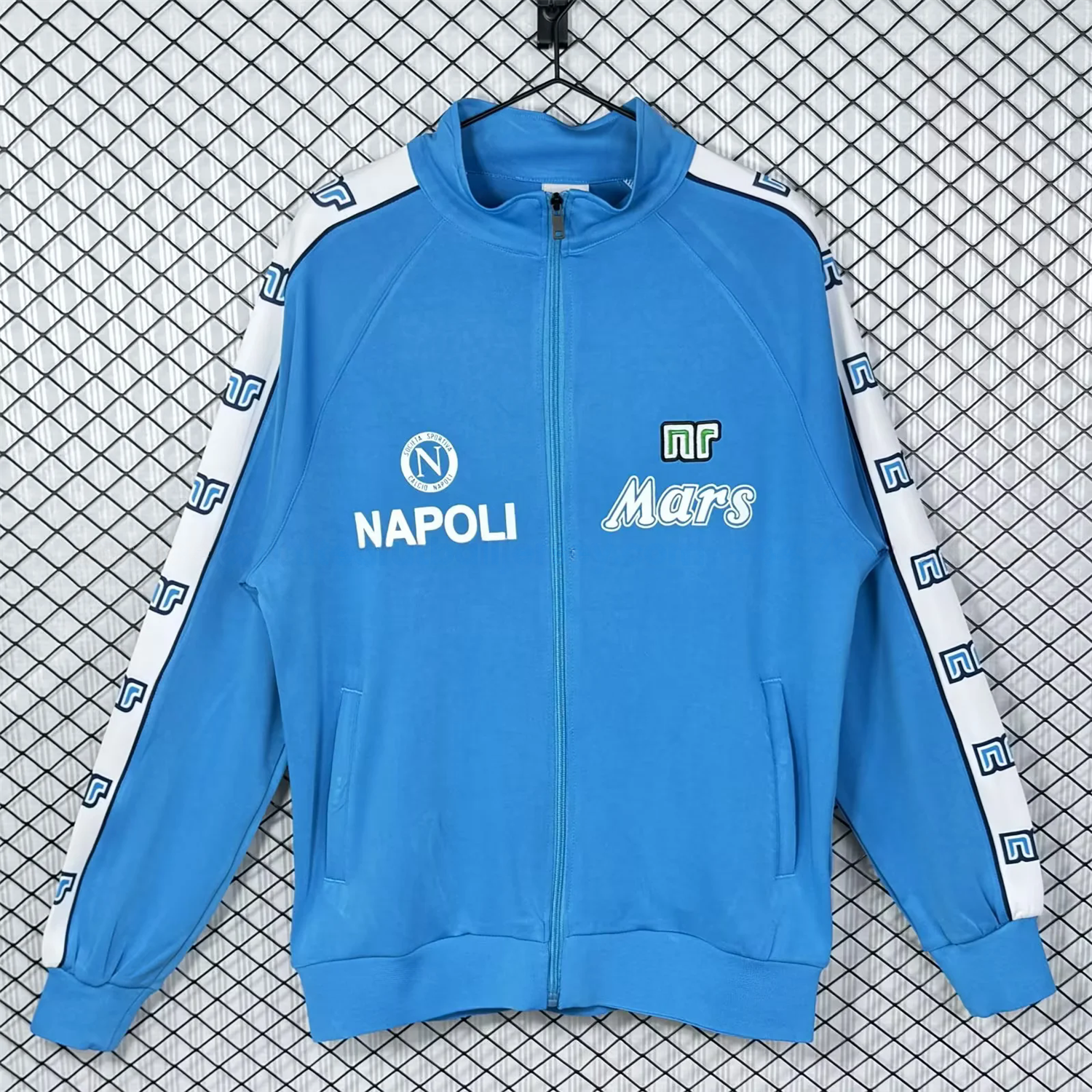 Retro Napoli 1988-89 Blue Windbreaker - ManixJersey