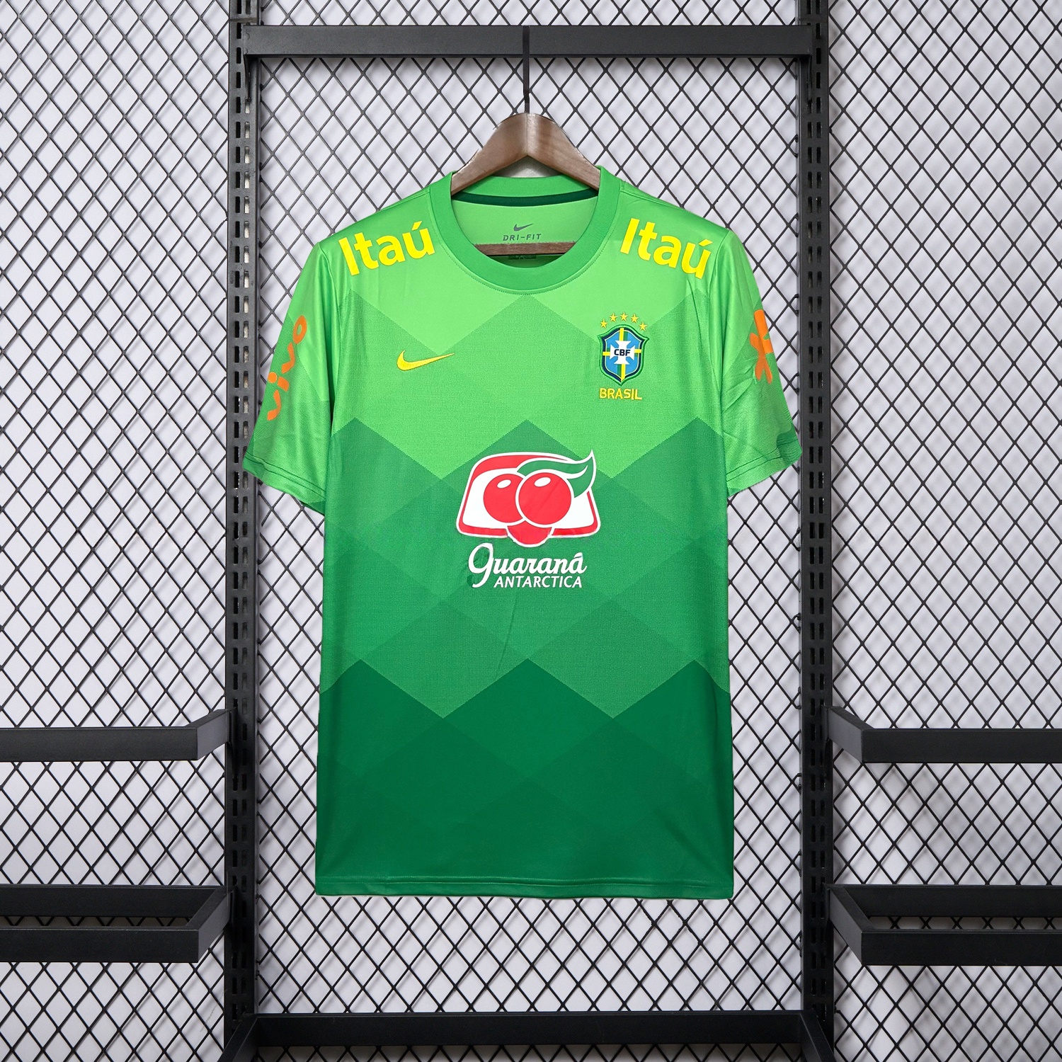 Retro Brazil 2022 Pre-Match Green Special Jersey - ManixJersey