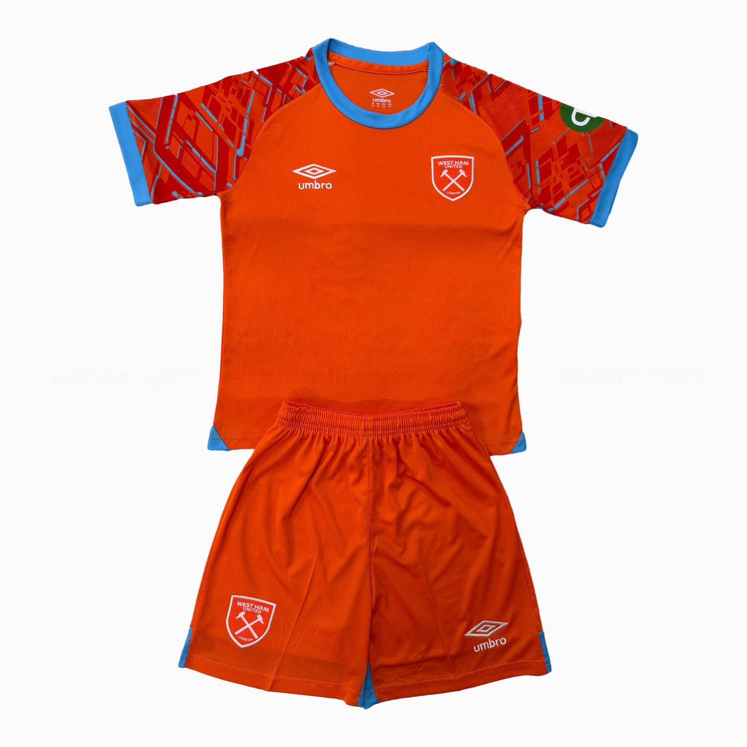 West Ham United 25-26 Orange Goalkeeper Men's Adult Jersey Set - Fans Version - ManixJersey