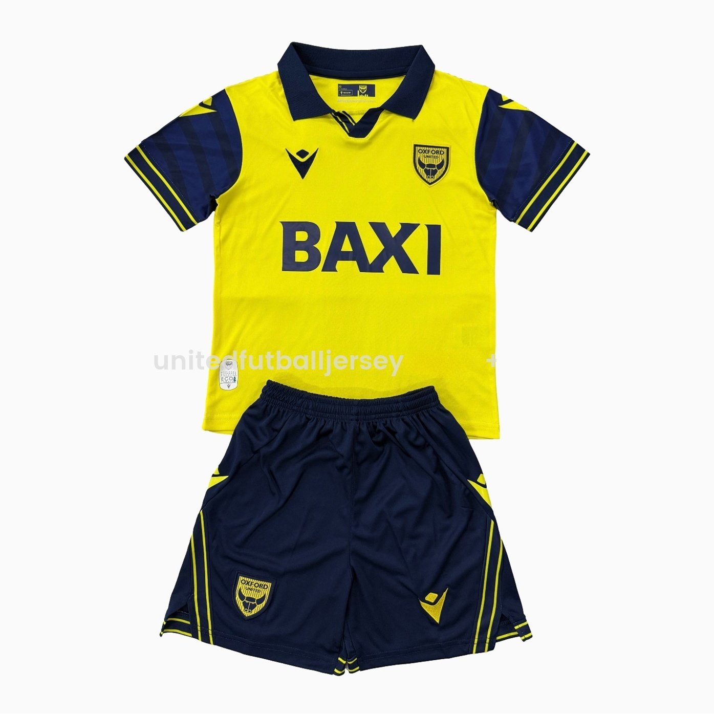 Oxford United 25-26 Home Men's Adult Jersey Set - Fans Version - ManixJersey