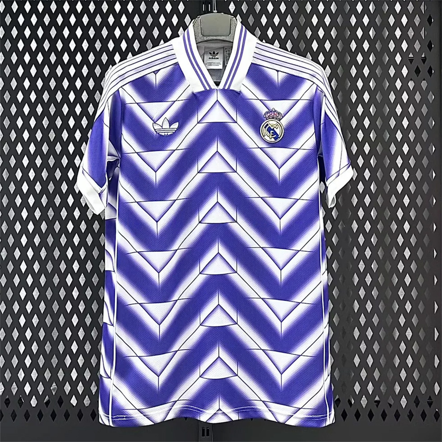 Real Madrid 25-26 Refracted Purple Light White Special Jersey - Fans Version - ManixJersey