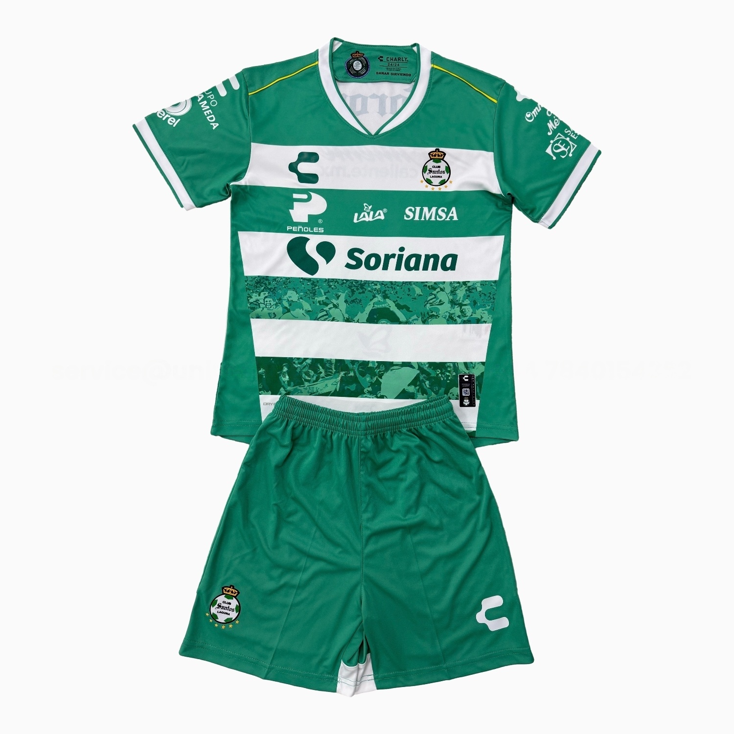 Santos Laguna 25-26 Home Men's Adult Jersey Set - Fans Version - ManixJersey