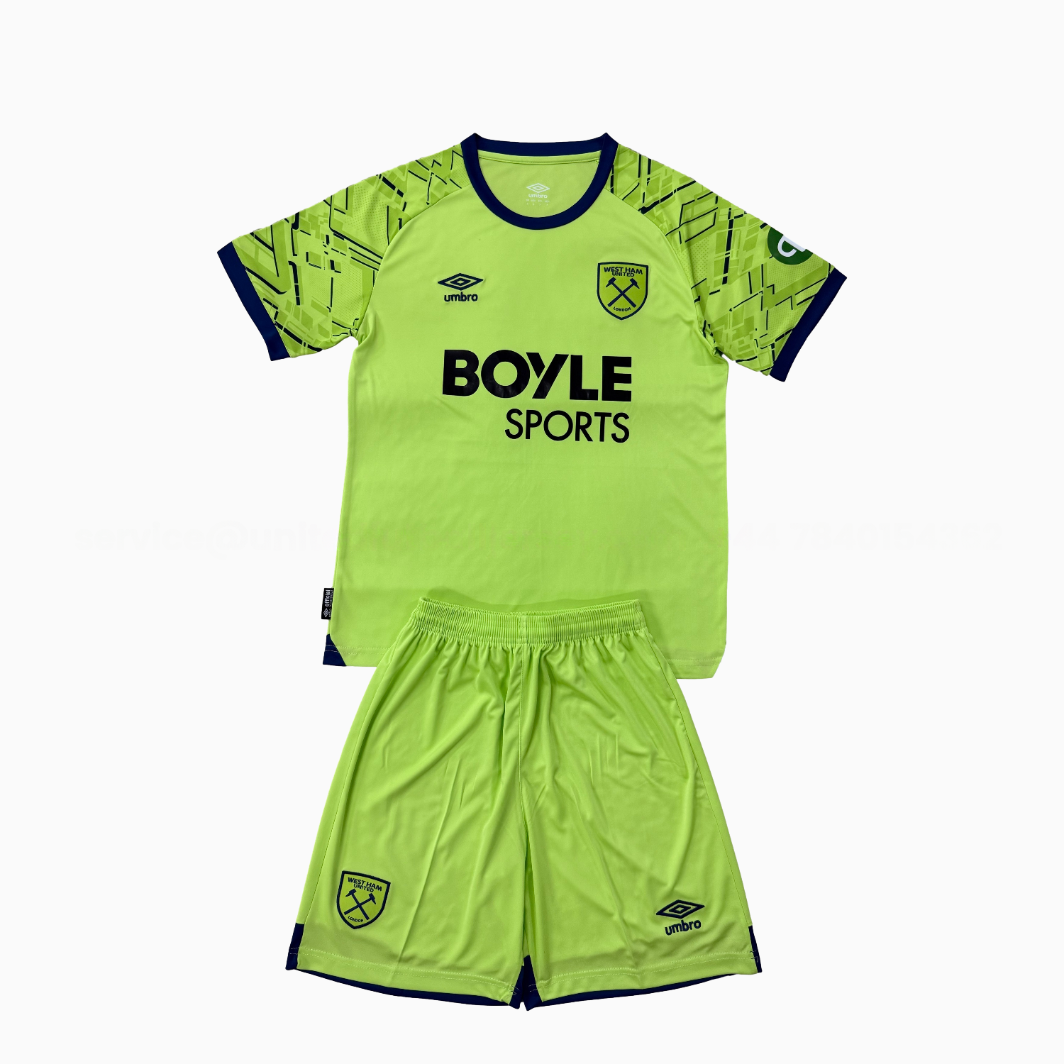 West Ham United 25-26 Green Goalkeeper Men's Adult Jersey Set - Fans Version - ManixJersey