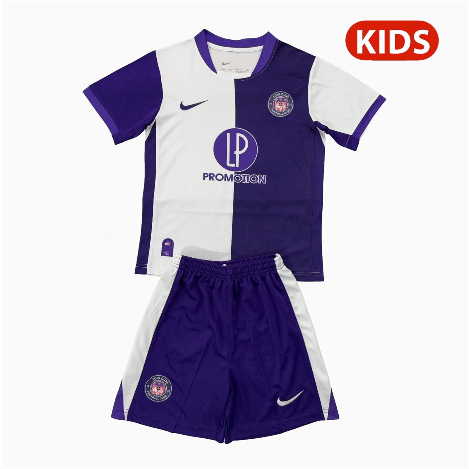 Toulouse FC 25-26 Home Kids Kit - ManixJersey