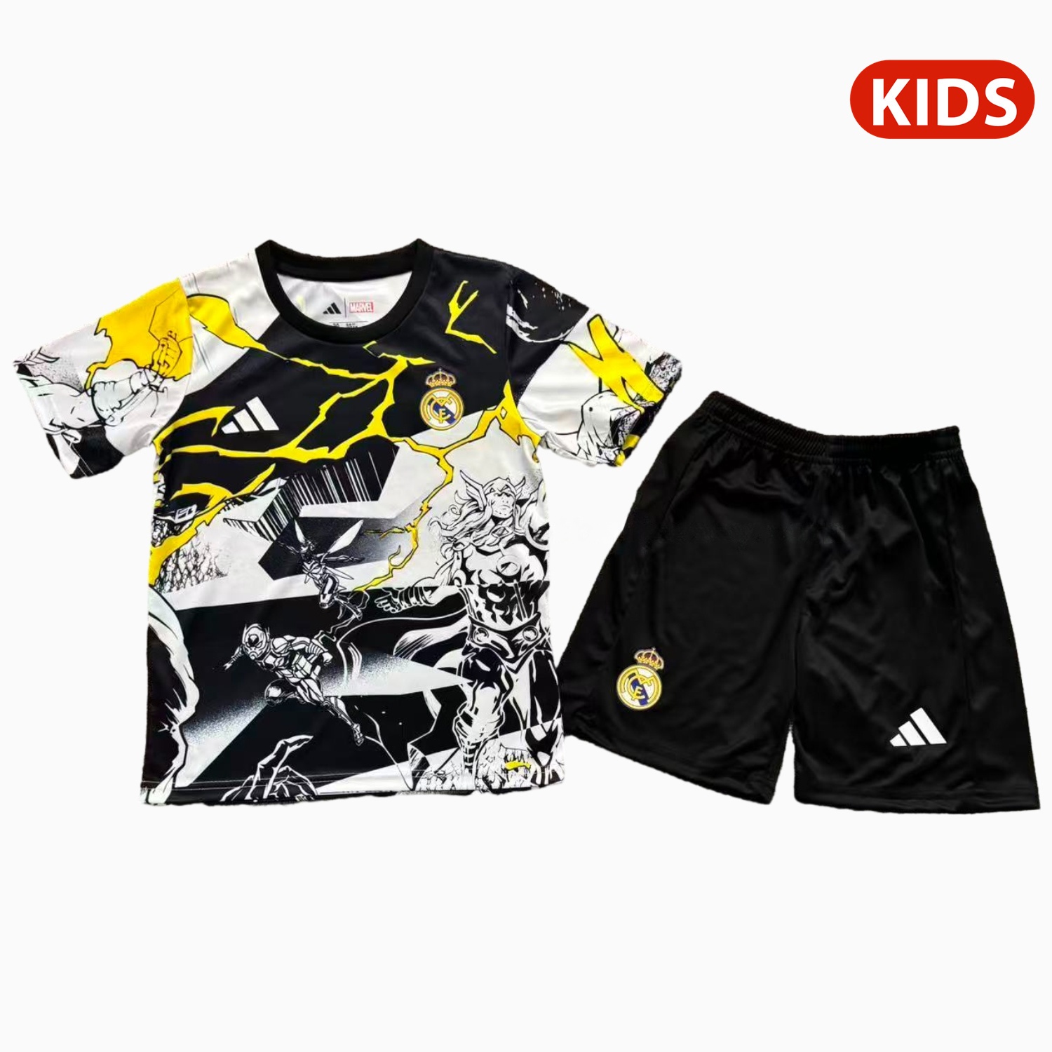 Real Madrid 25-26 Thunder Comics Pre-Match Special Kids Kit - ManixJersey