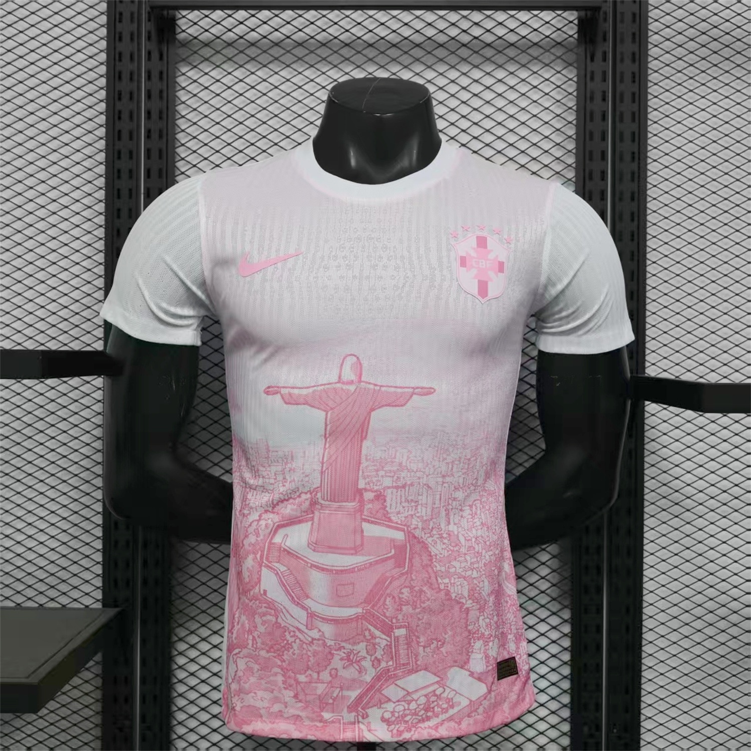 Brazil 25-26 Pink White Jesus Statue Special Jersey - Player Version - ManixJersey