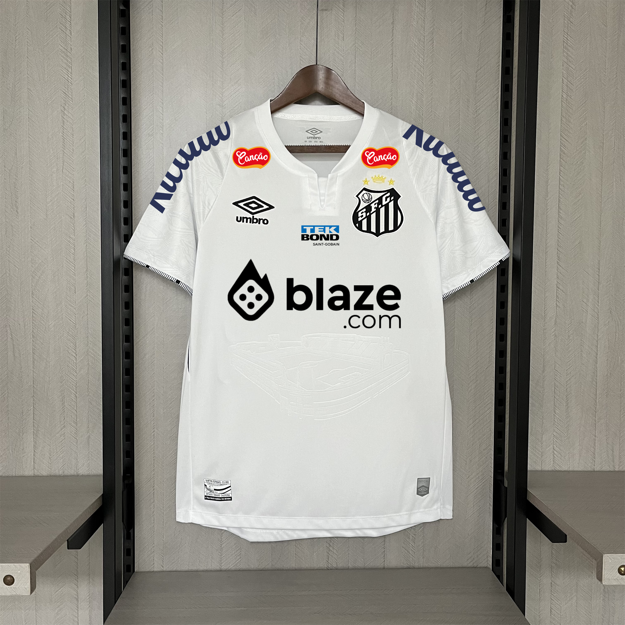 Santos 24-25 Home Jersey with Sponsors - Fans Version - ManixJersey