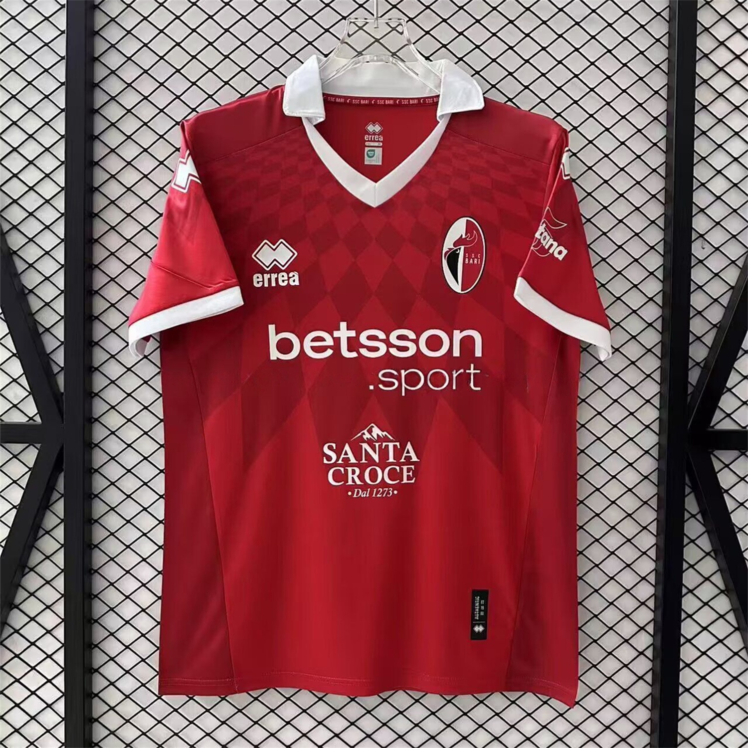 SSC Bari 25-26 Away Red Jersey - Fans Version - ManixJersey
