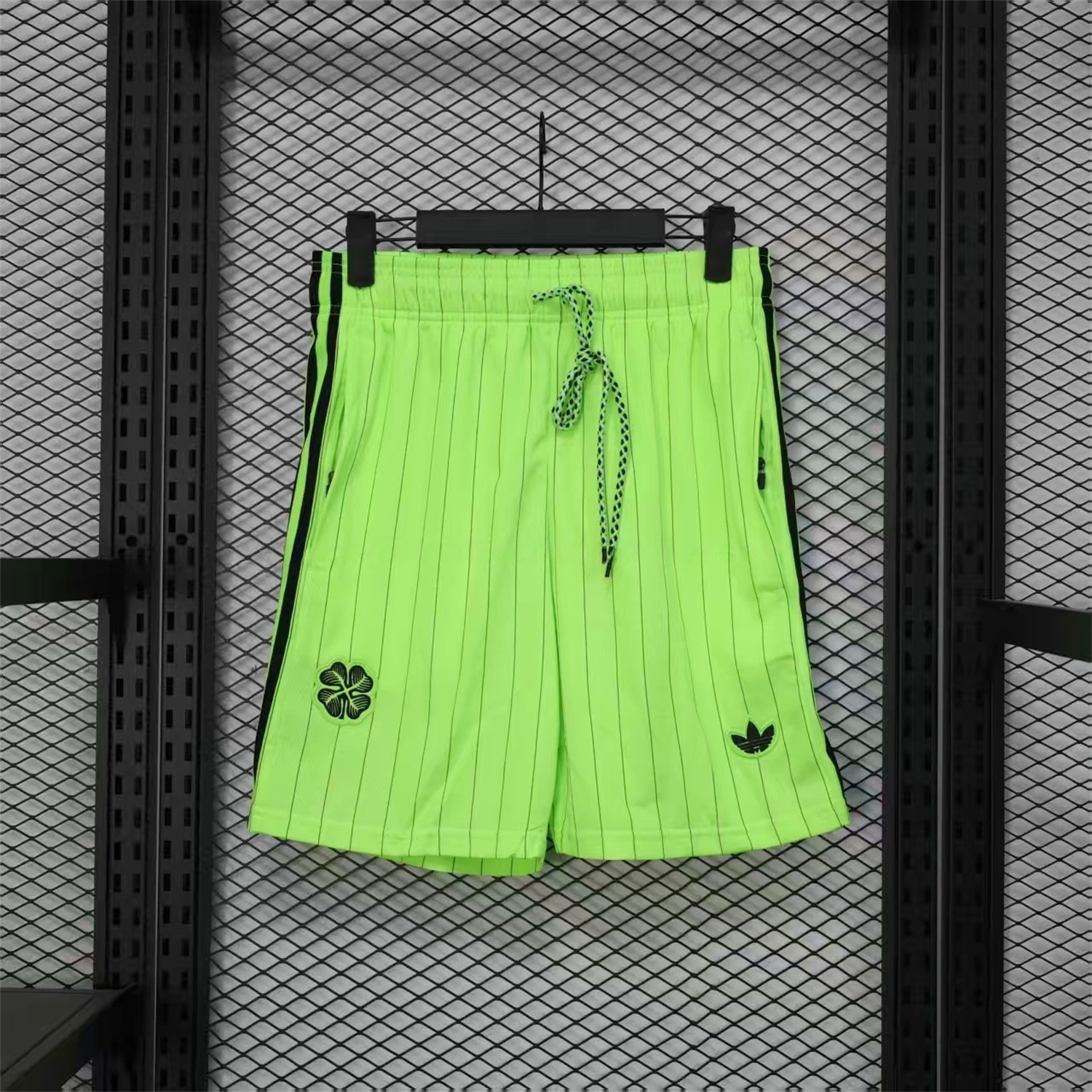 Celtic 25-26 Trefoil Green Travel Shorts - Player Version - ManixJersey