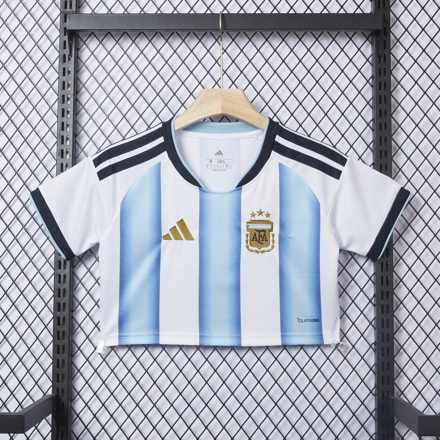 Women's Argentina 2026 Home Cropped Jersey - ManixJersey